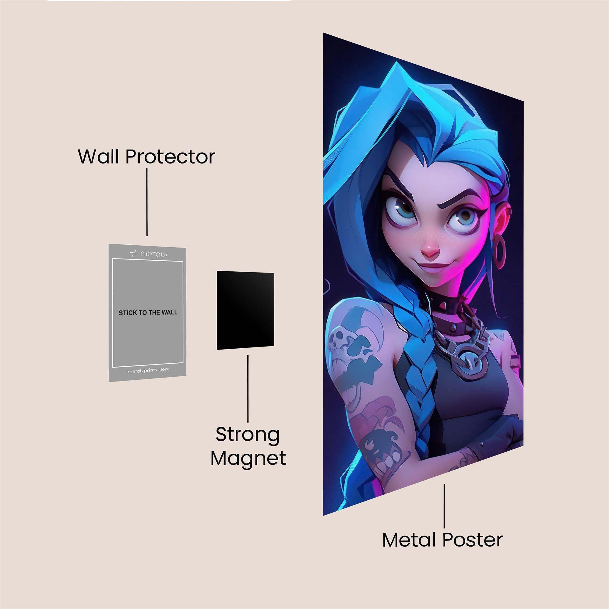 Jinx Vivid Safe Wall Magnetic / M