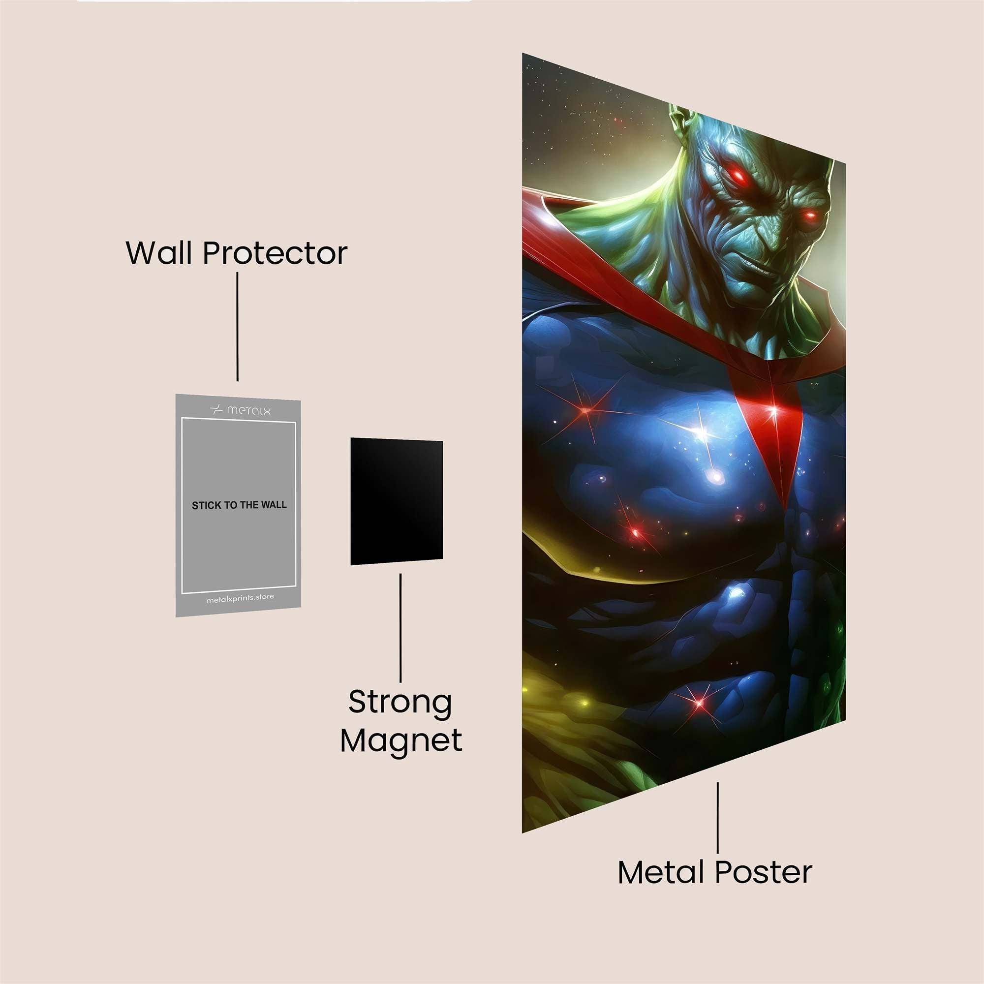 Martian Brilliance Safe Wall Magnetic / M