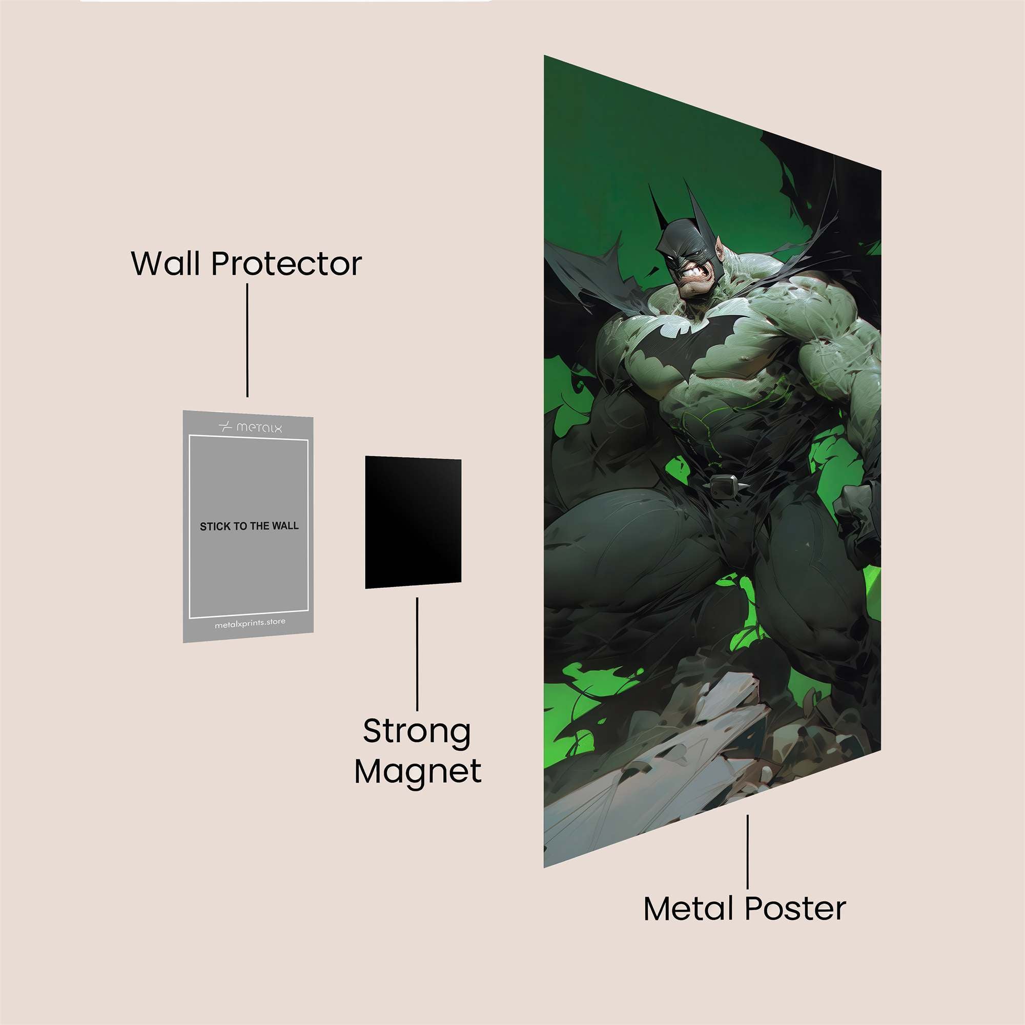 Batman Fusion Safe Wall Magnetic / M
