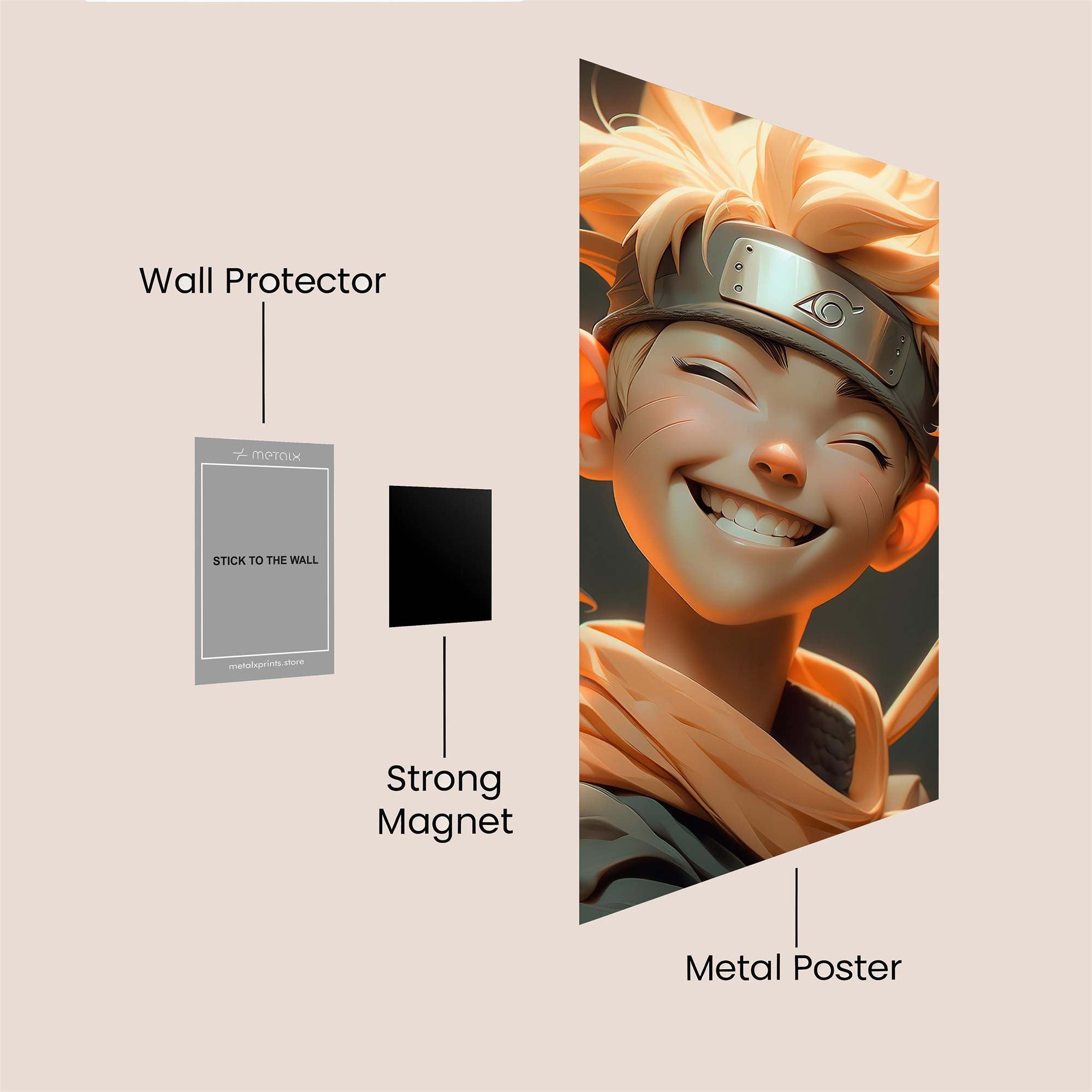 Naruto Bliss Safe Wall Magnetic / M