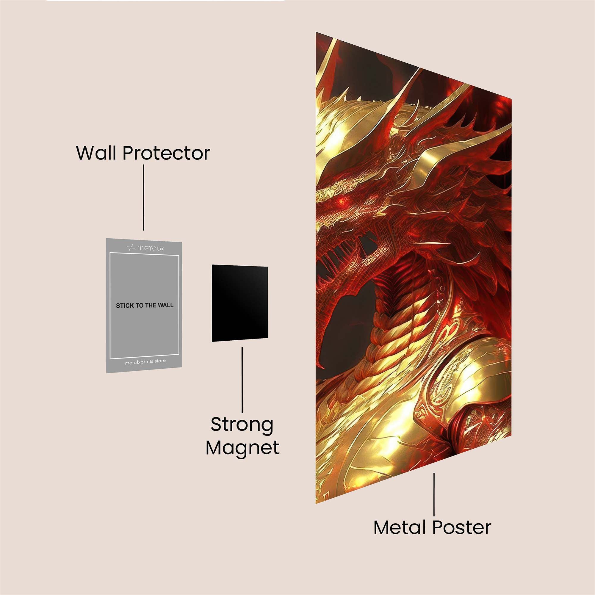 Dragon Majesty Safe Wall Magnetic / M