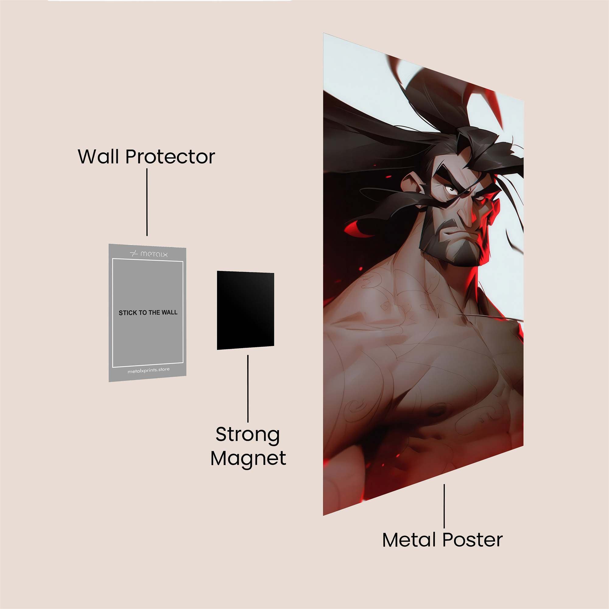 Samurai Resolve Safe Wall Magnetic / M