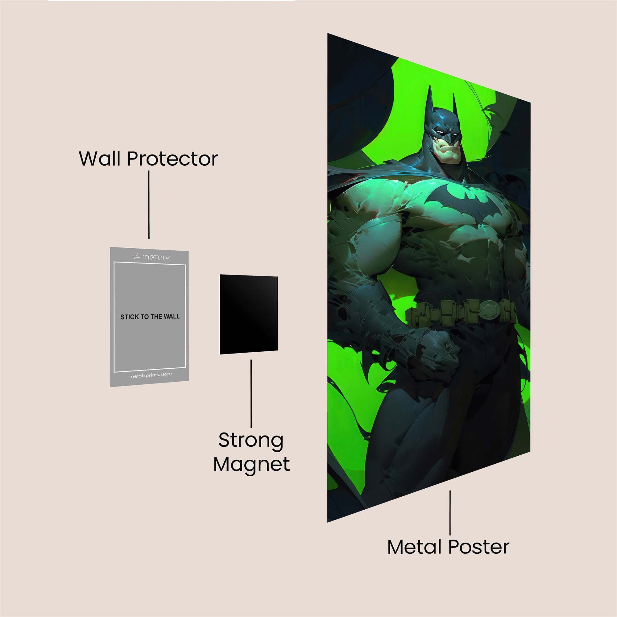 Batman Resolved Safe Wall Magnetic / M