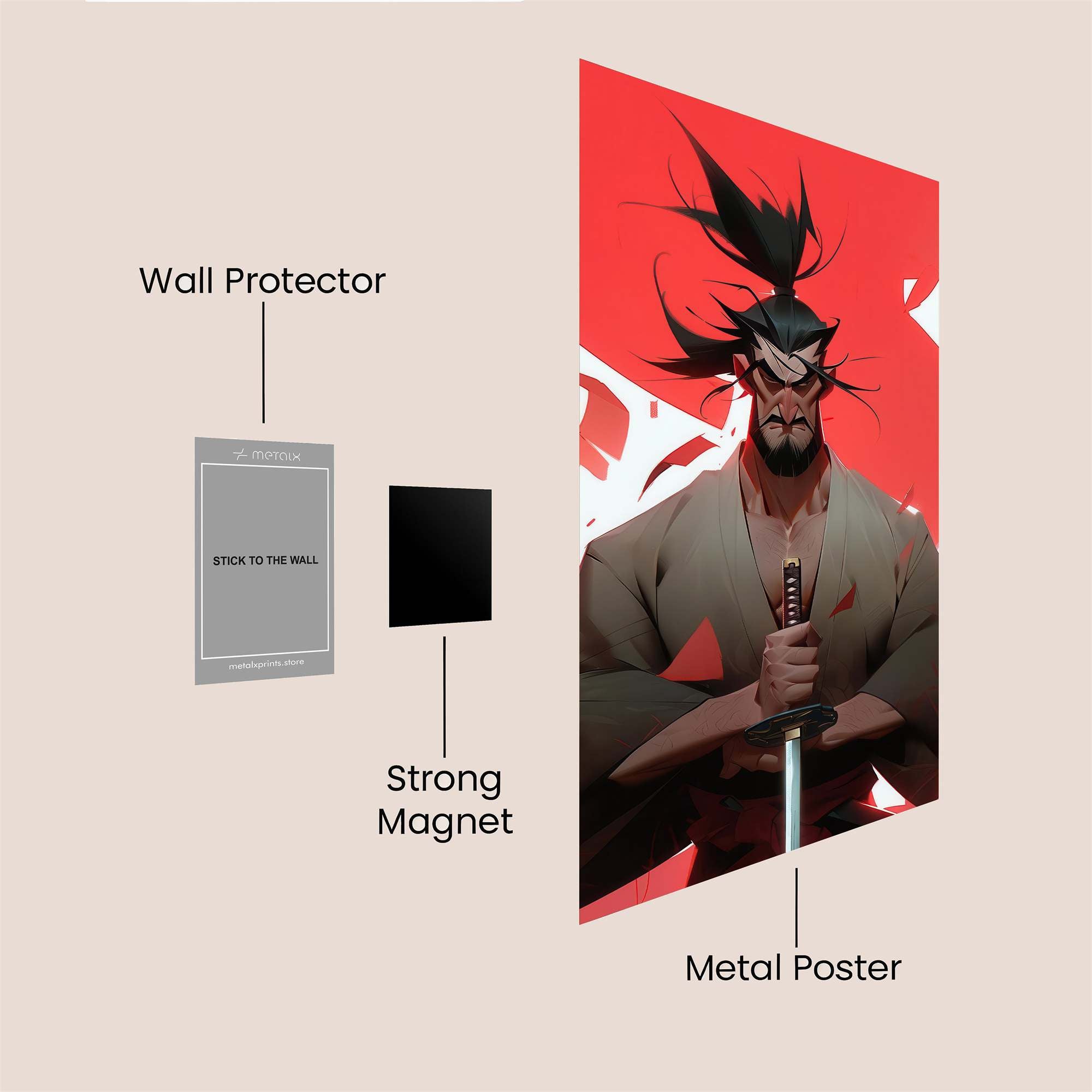 Samurai Resolve Safe Wall Magnetic / M