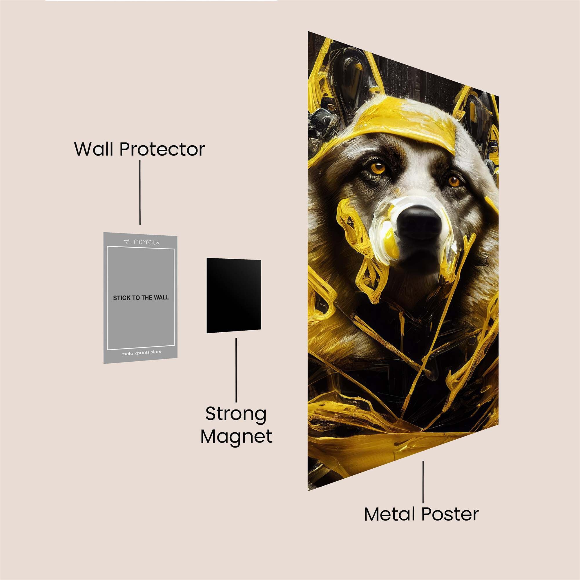 Raccoon Radiance Safe Wall Magnetic / M