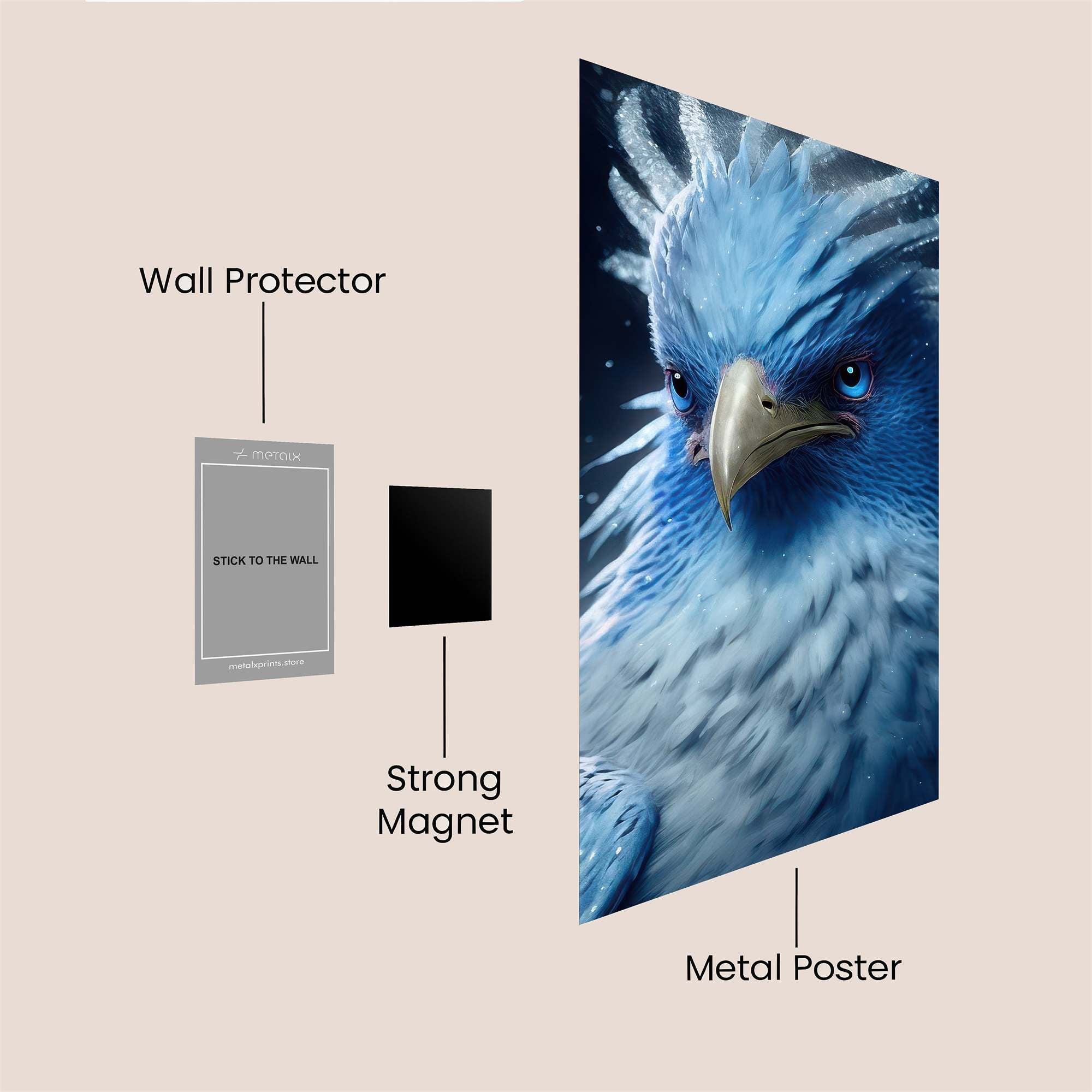 Frosted Majesty Safe Wall Magnetic / M