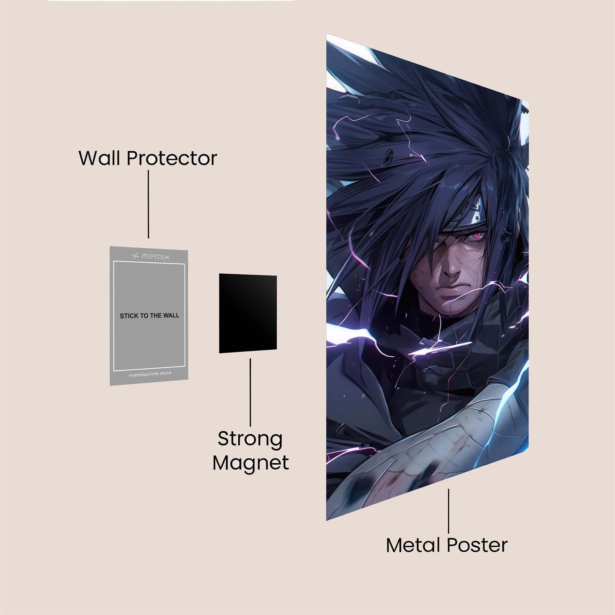 Sasuke Stormrage Safe Wall Magnetic / M