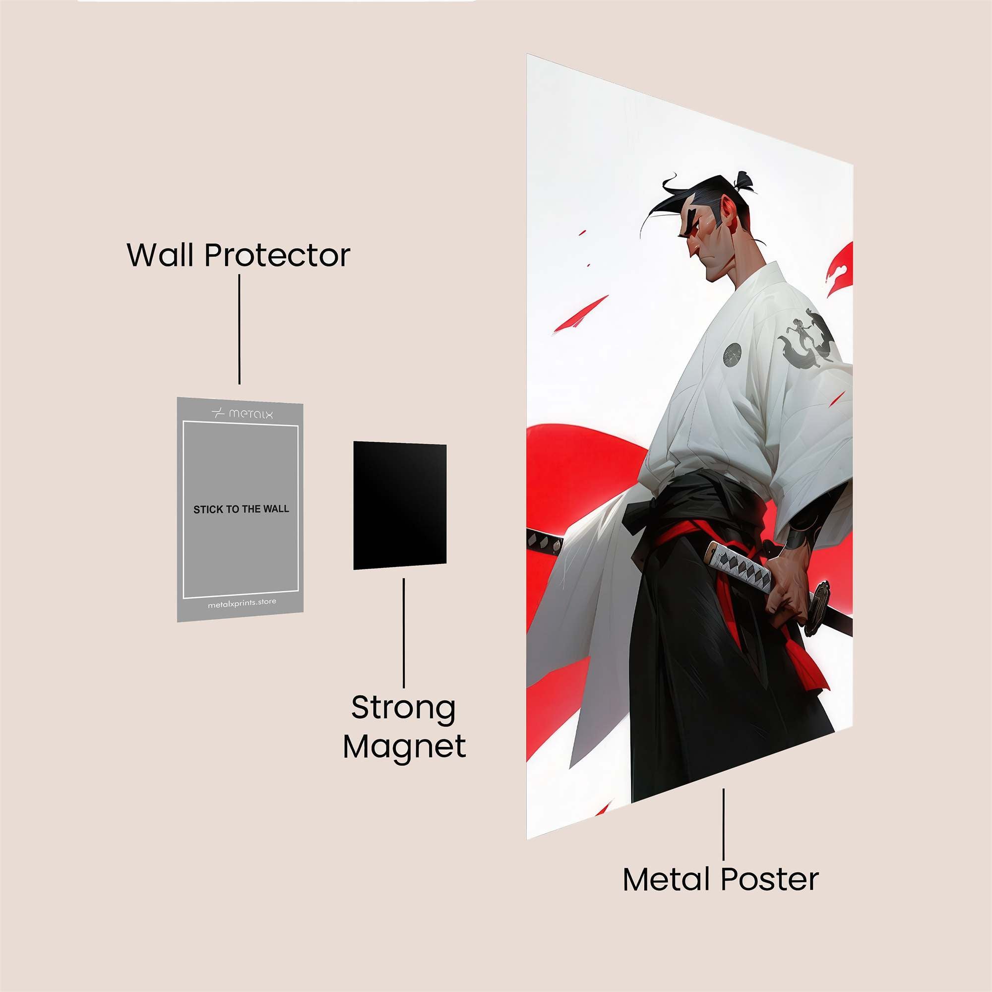 Samurai Resolve Safe Wall Magnetic / M