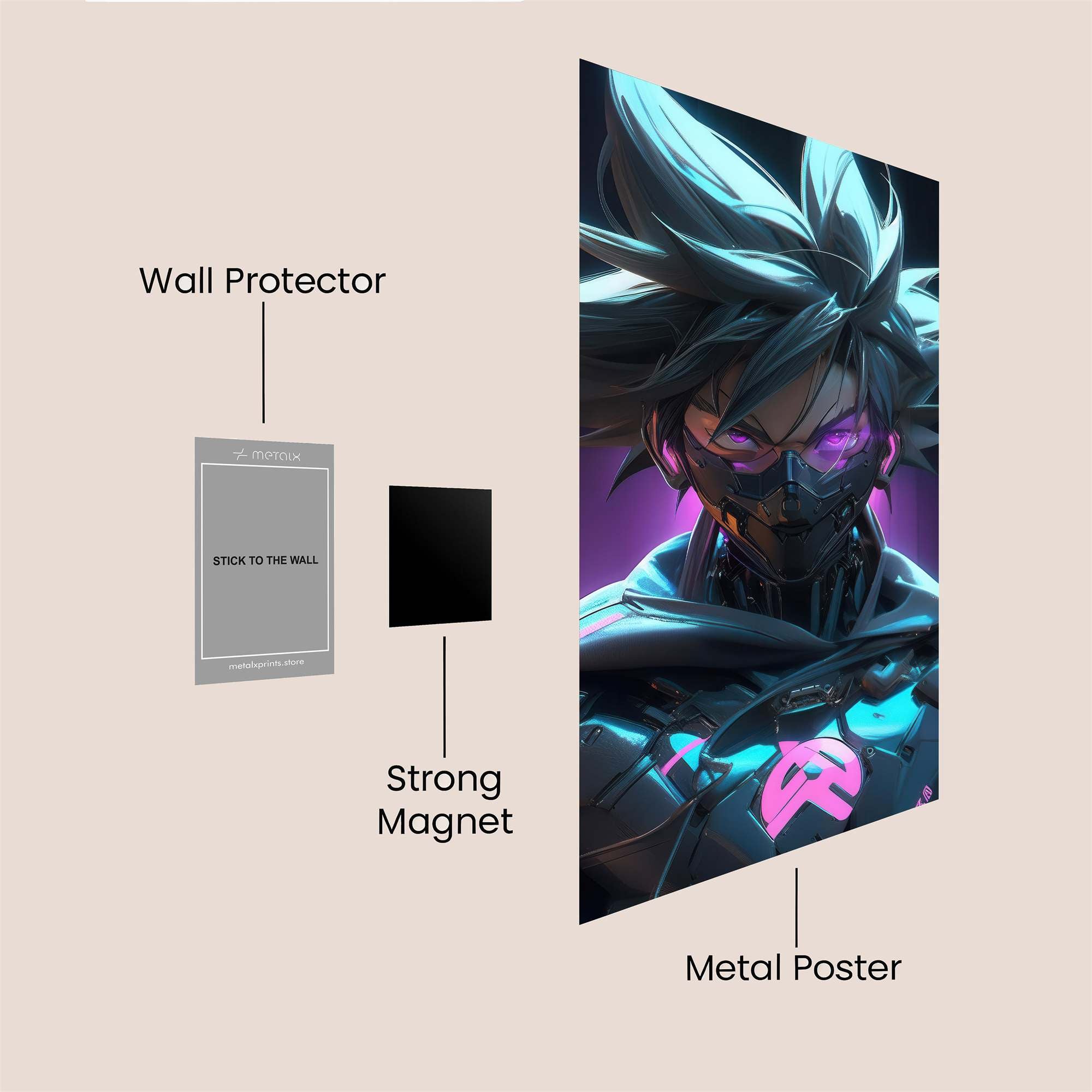 Cybernetic Surge Safe Wall Magnetic / M
