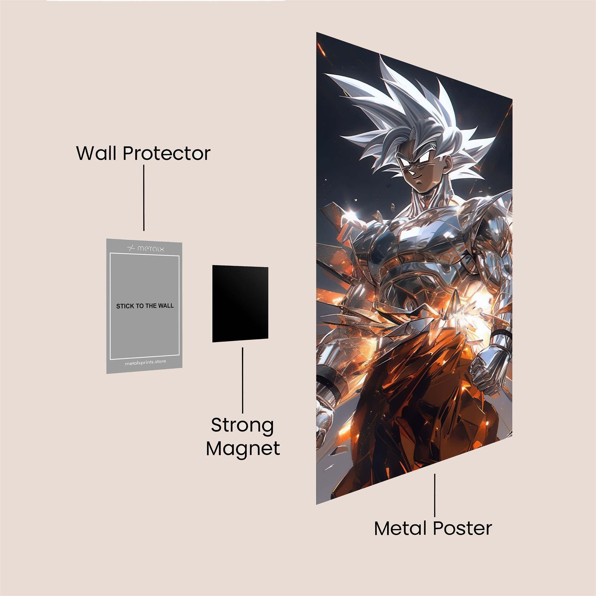 Saiyan Surge Safe Wall Magnetic / M