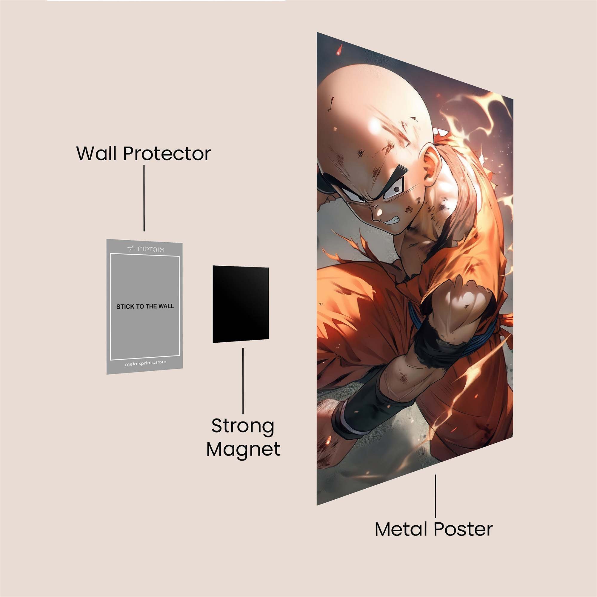 Krilin Conflagration Safe Wall Magnetic / M