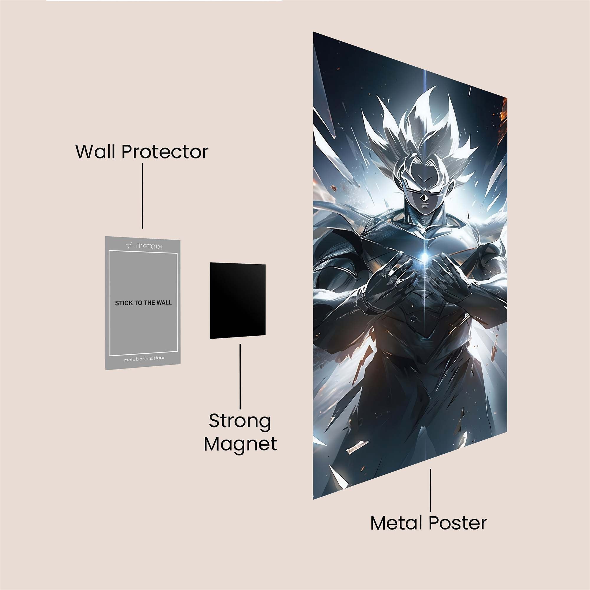 Saiyan Awestruck Safe Wall Magnetic / M