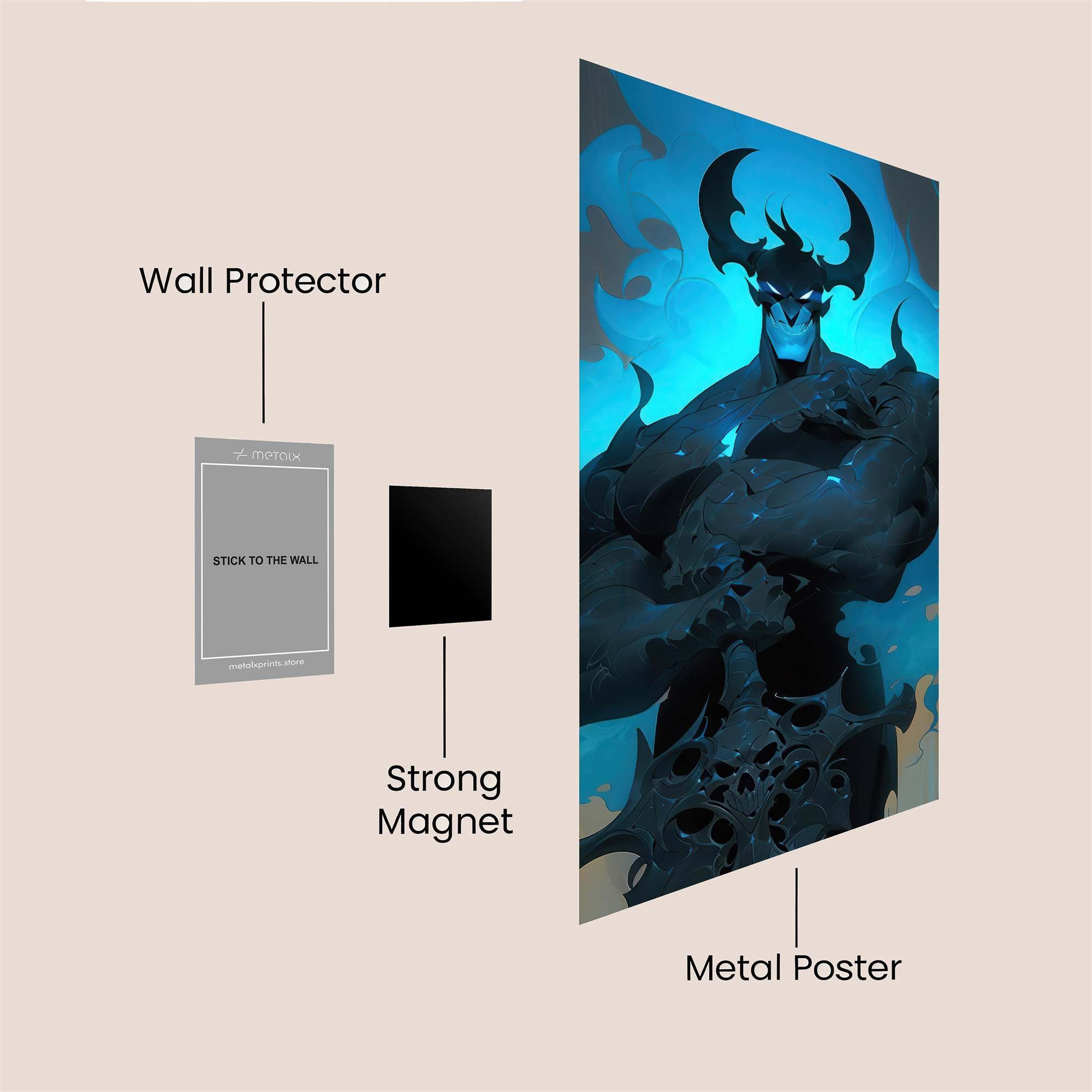 Demonic Majesty Safe Wall Magnetic / M