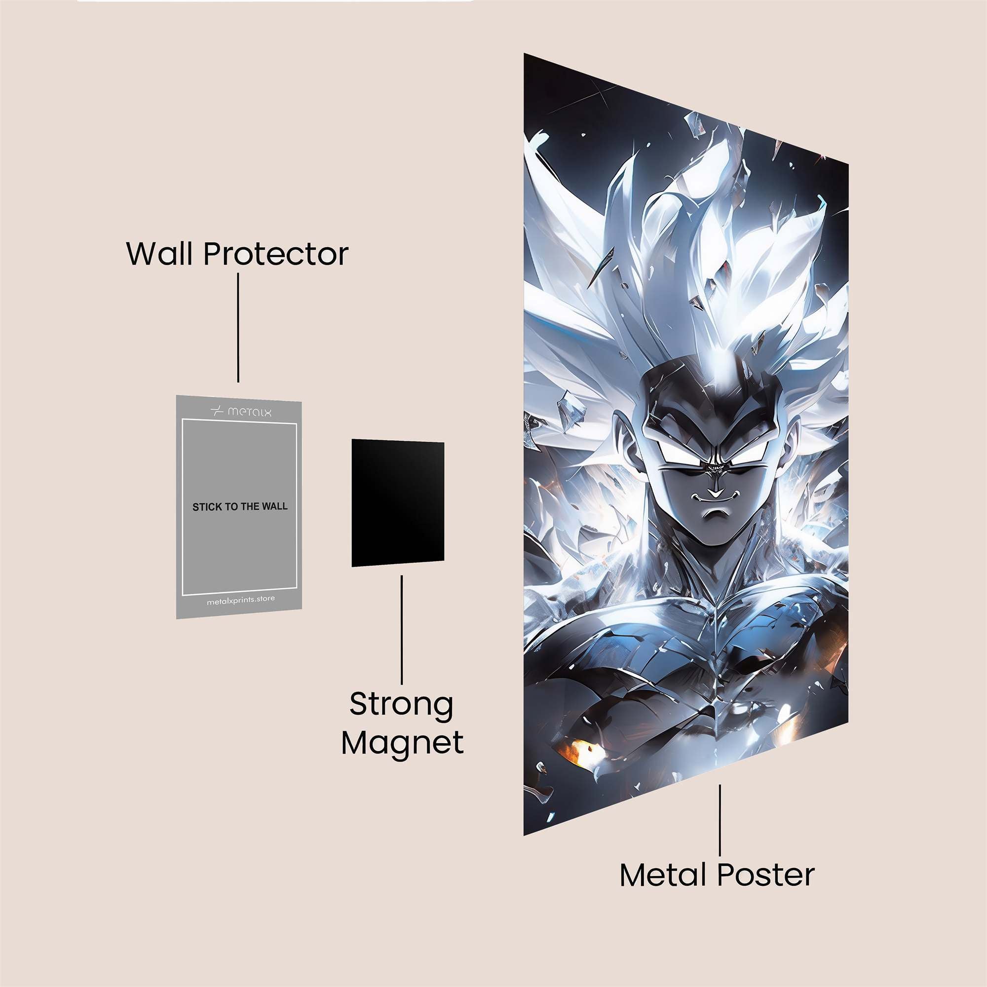 Saiyan Brilliance Safe Wall Magnetic / M