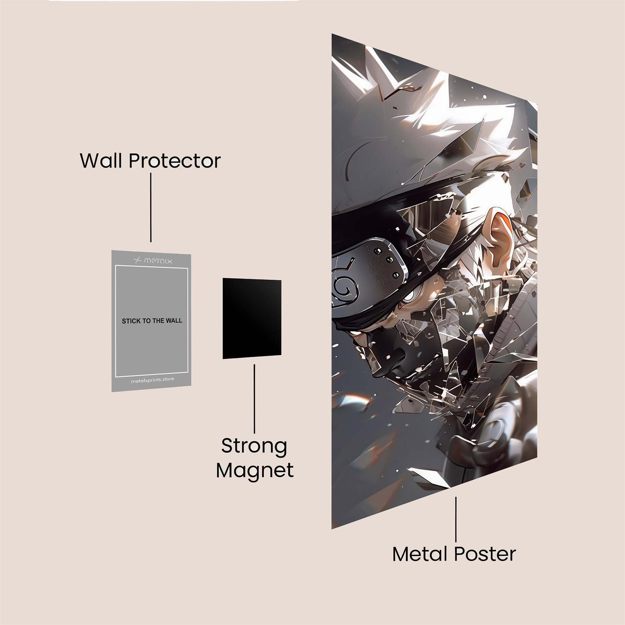 Kakashi Shattered Safe Wall Magnetic / M