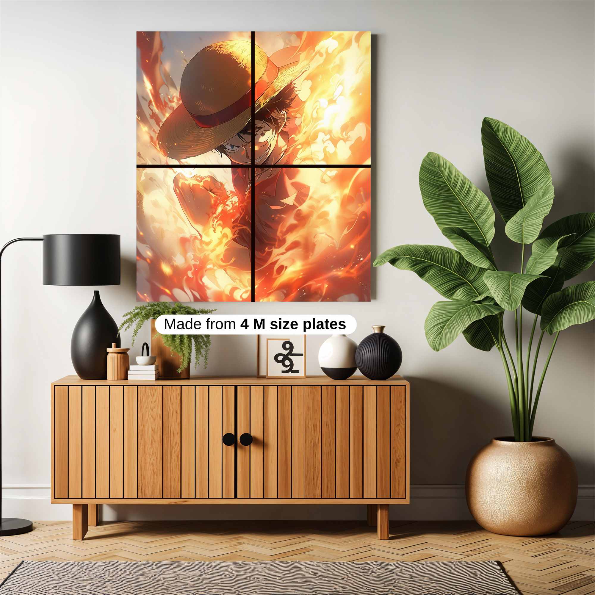 Luffy Blaze Safe Wall Magnetic / M