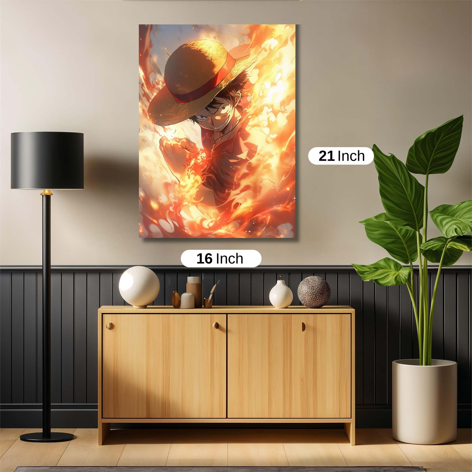 Luffy Blaze Safe Wall Magnetic / M