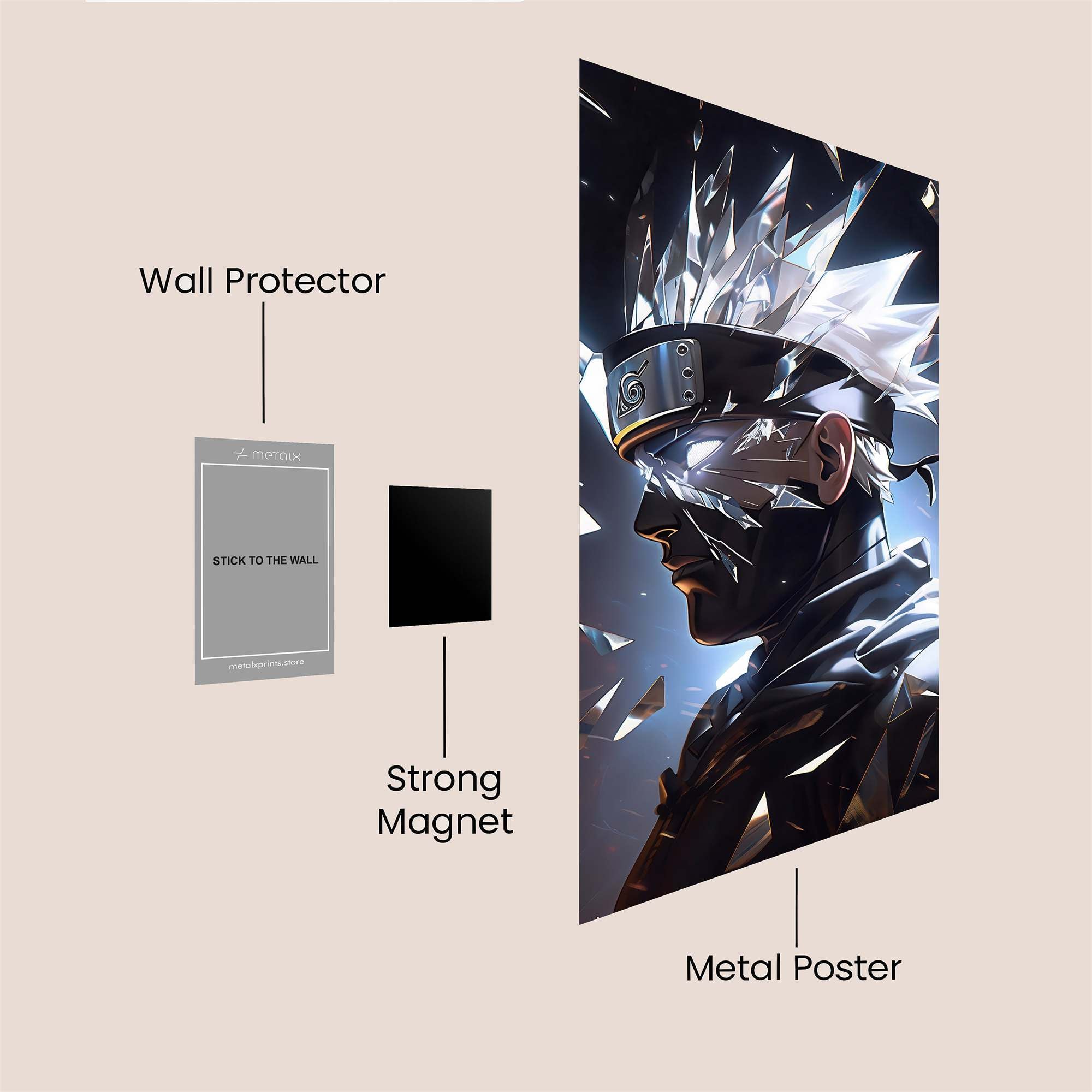 Kakashi Shattered Safe Wall Magnetic / M