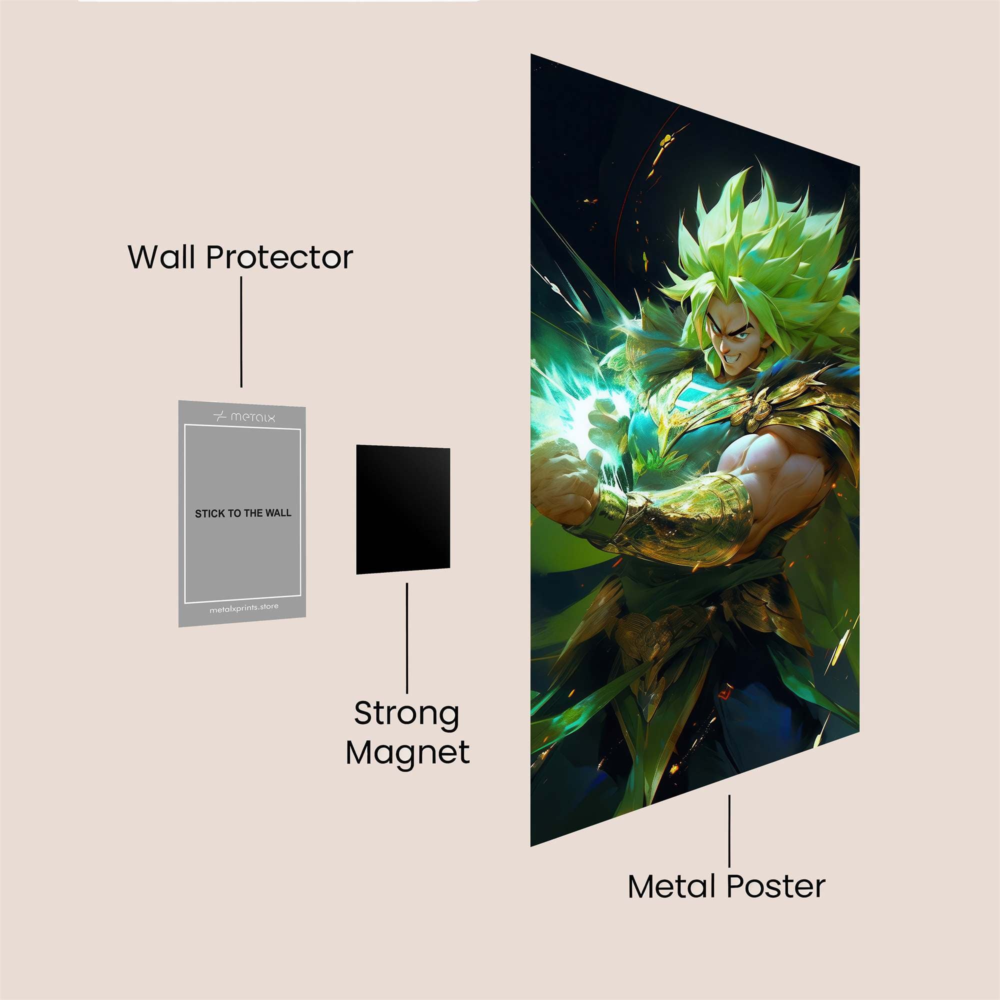 Broly Radiance Safe Wall Magnetic / M