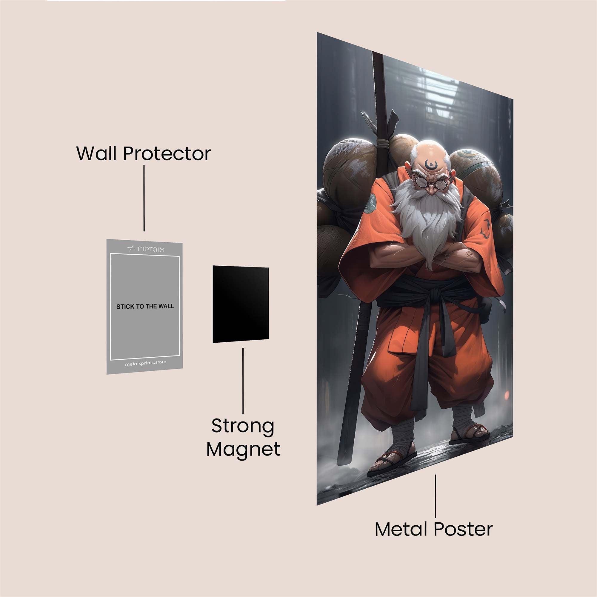 Monk Resolve Safe Wall Magnetic / M