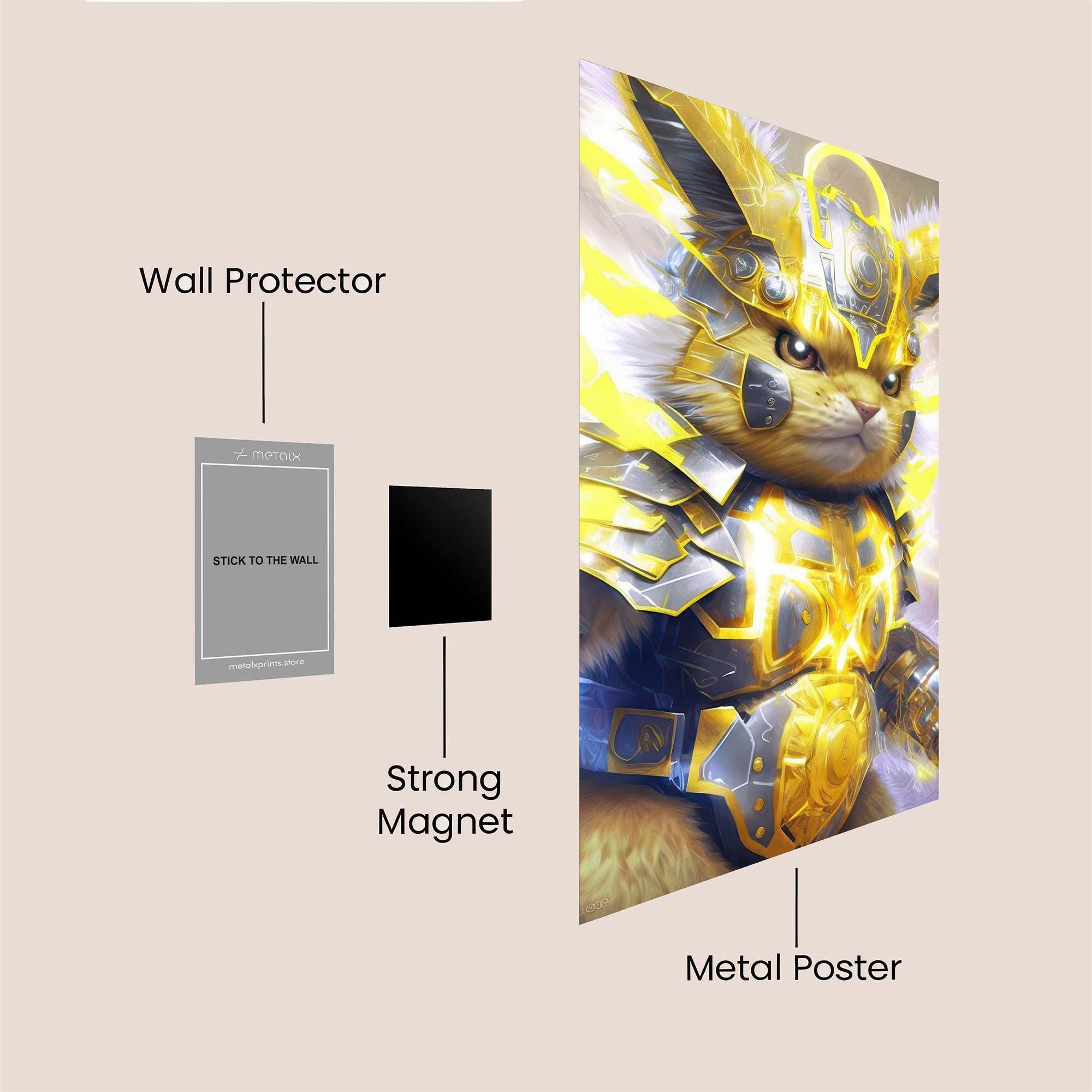 Pikachu Thunderforce Safe Wall Magnetic / M