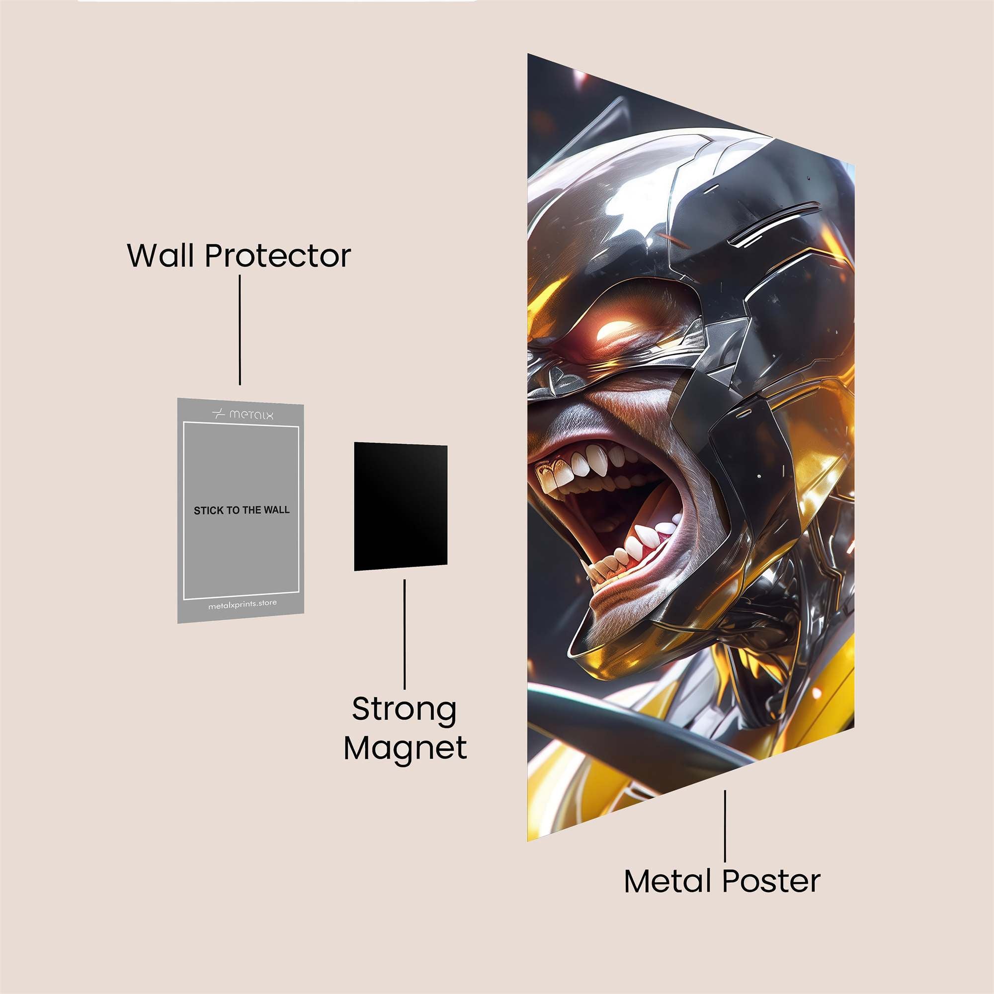 Wolverine Fury Safe Wall Magnetic / M