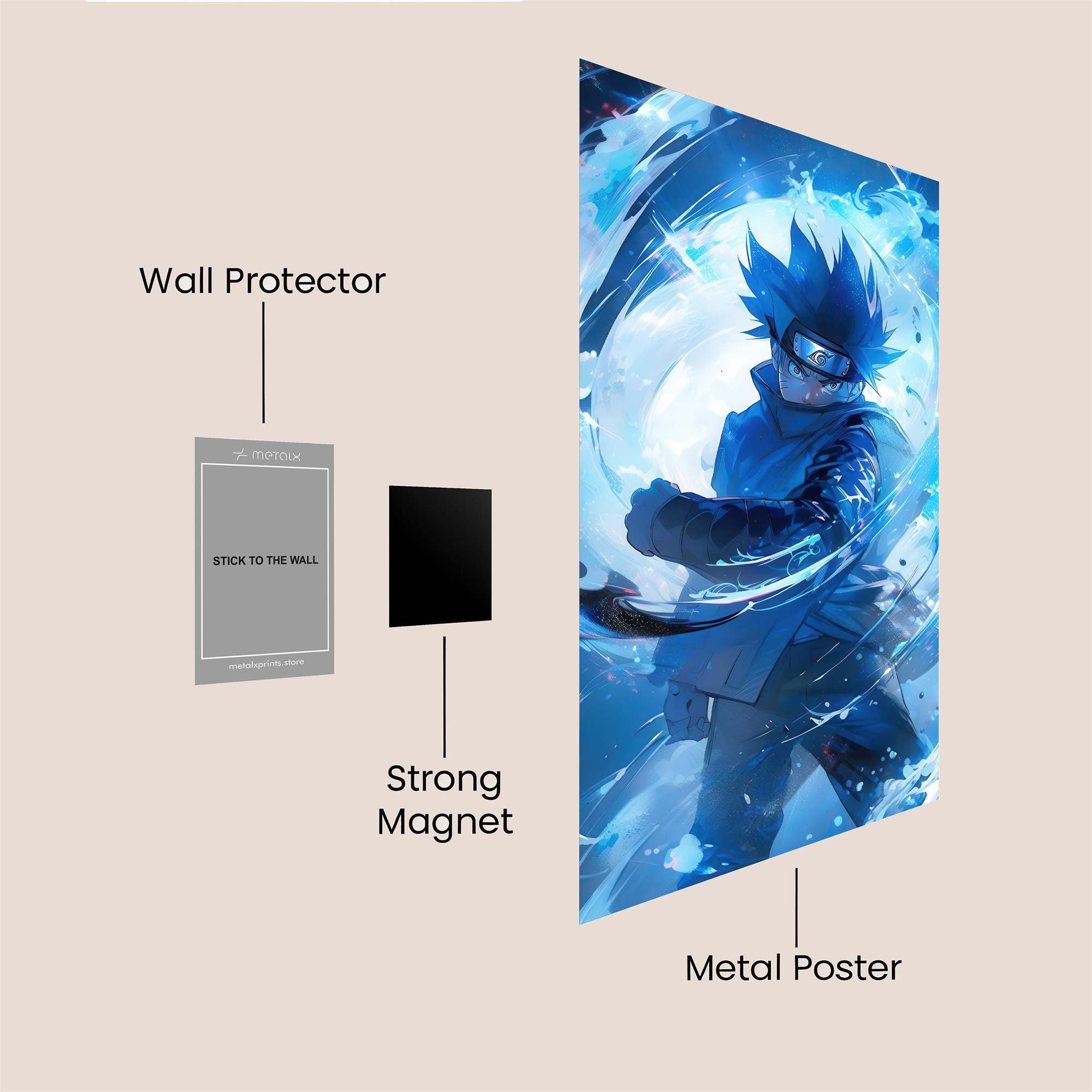 Stormy Resolve Safe Wall Magnetic / M