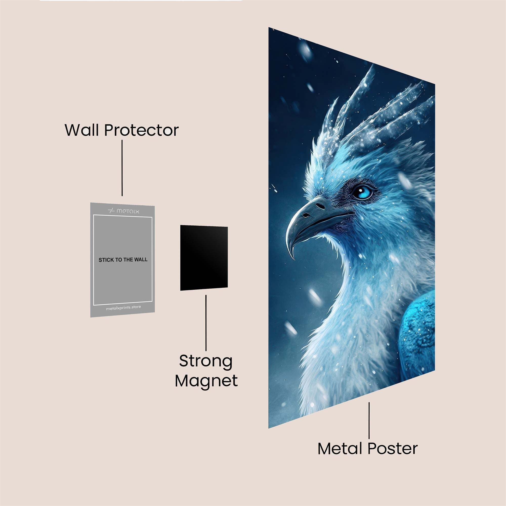 Articuno Serene Safe Wall Magnetic / M