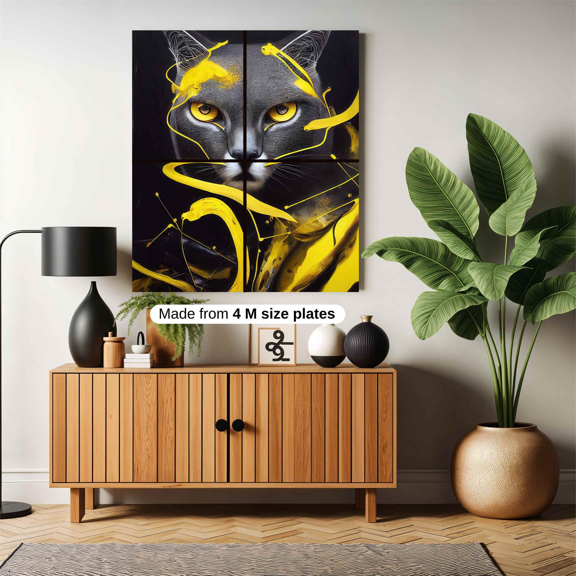 Feline Whirl Safe Wall Magnetic / M