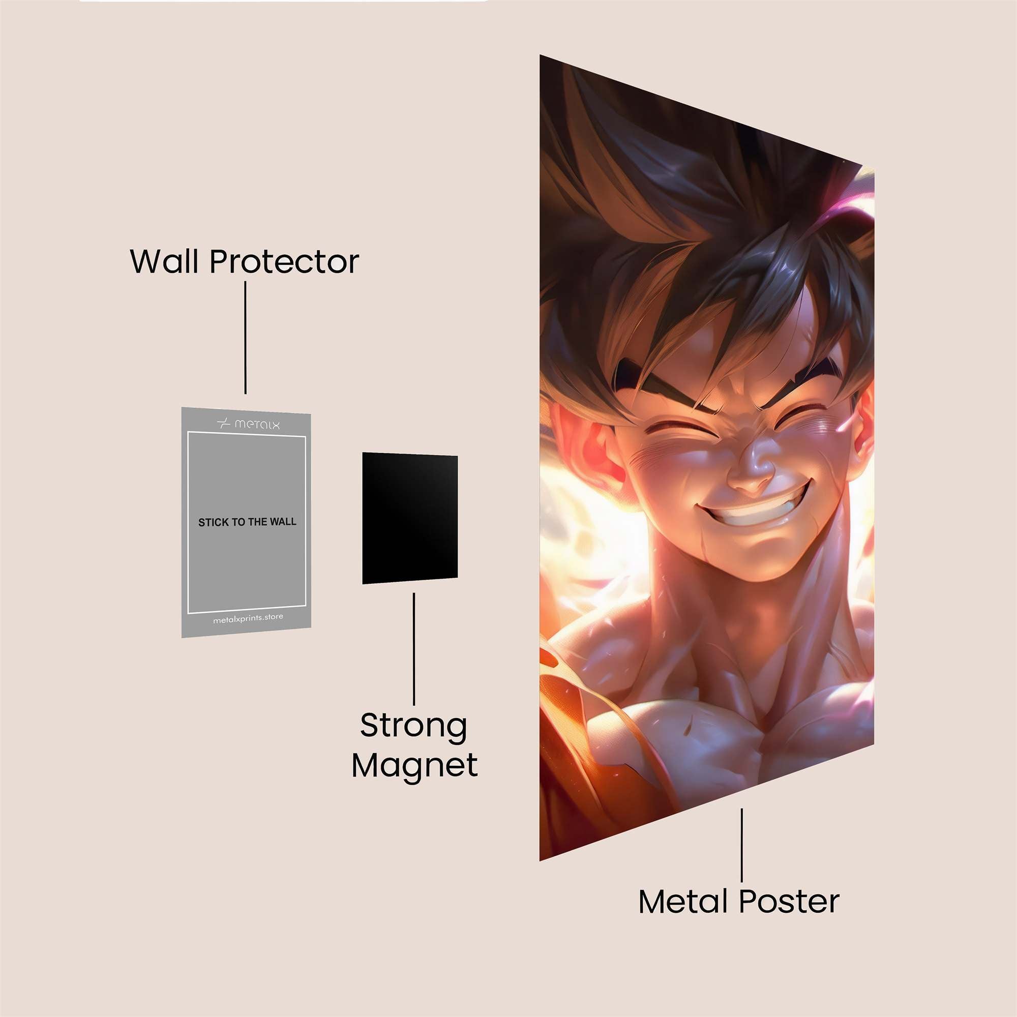 Goku Radiance Safe Wall Magnetic / M