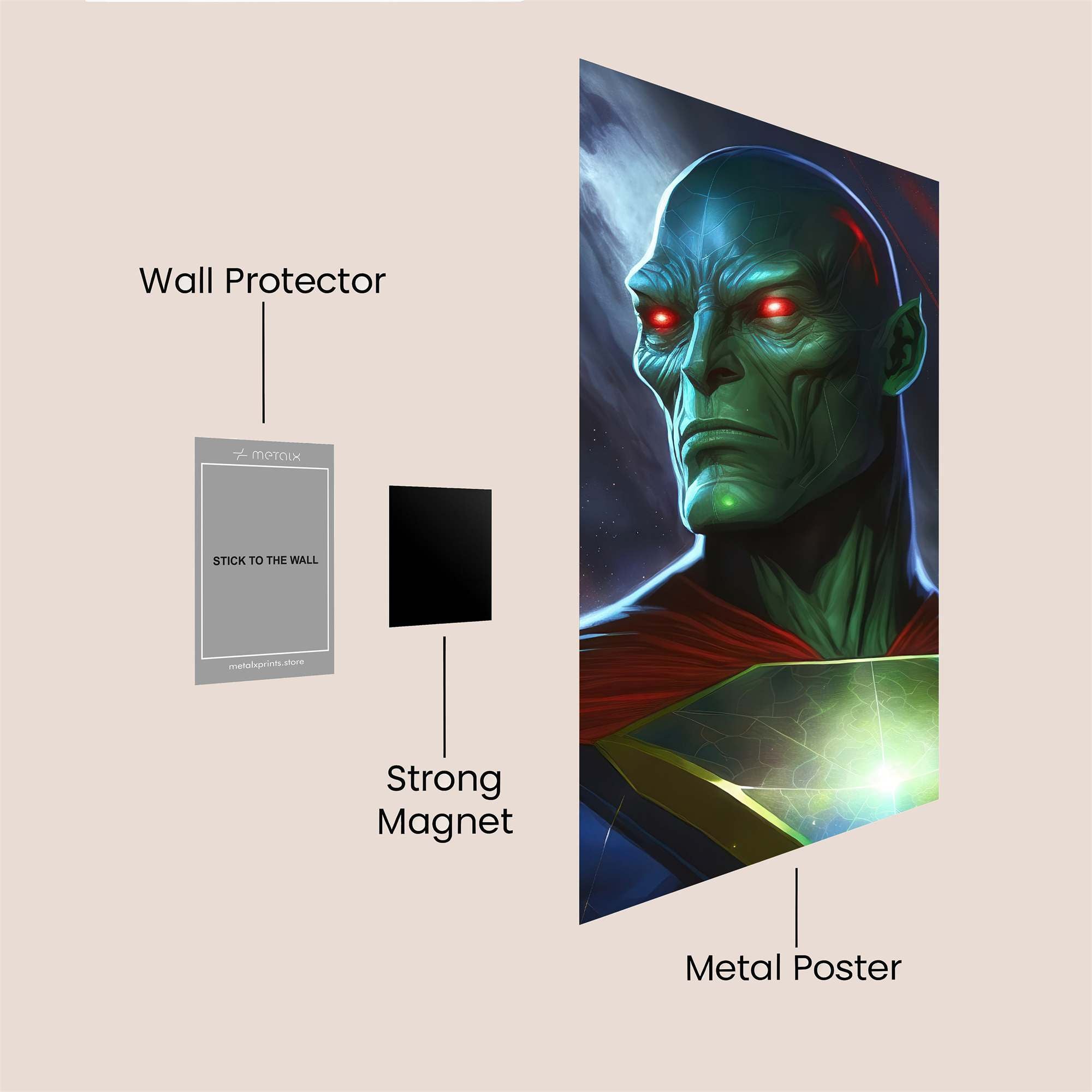 Martian Resolute Safe Wall Magnetic / M