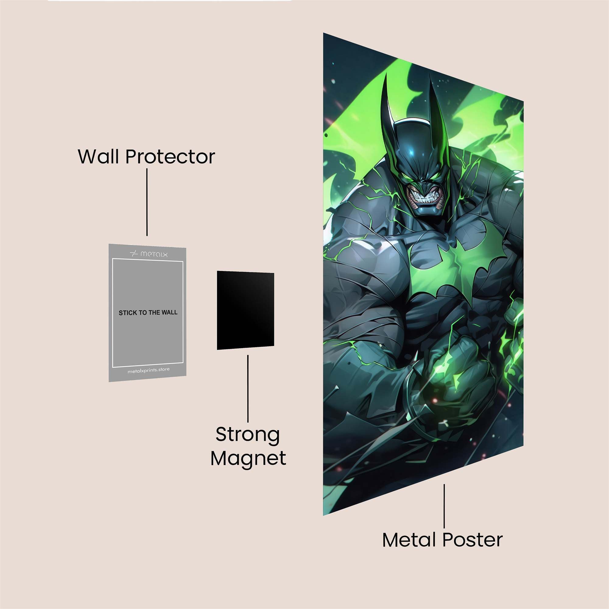 Batman Fury Safe Wall Magnetic / M