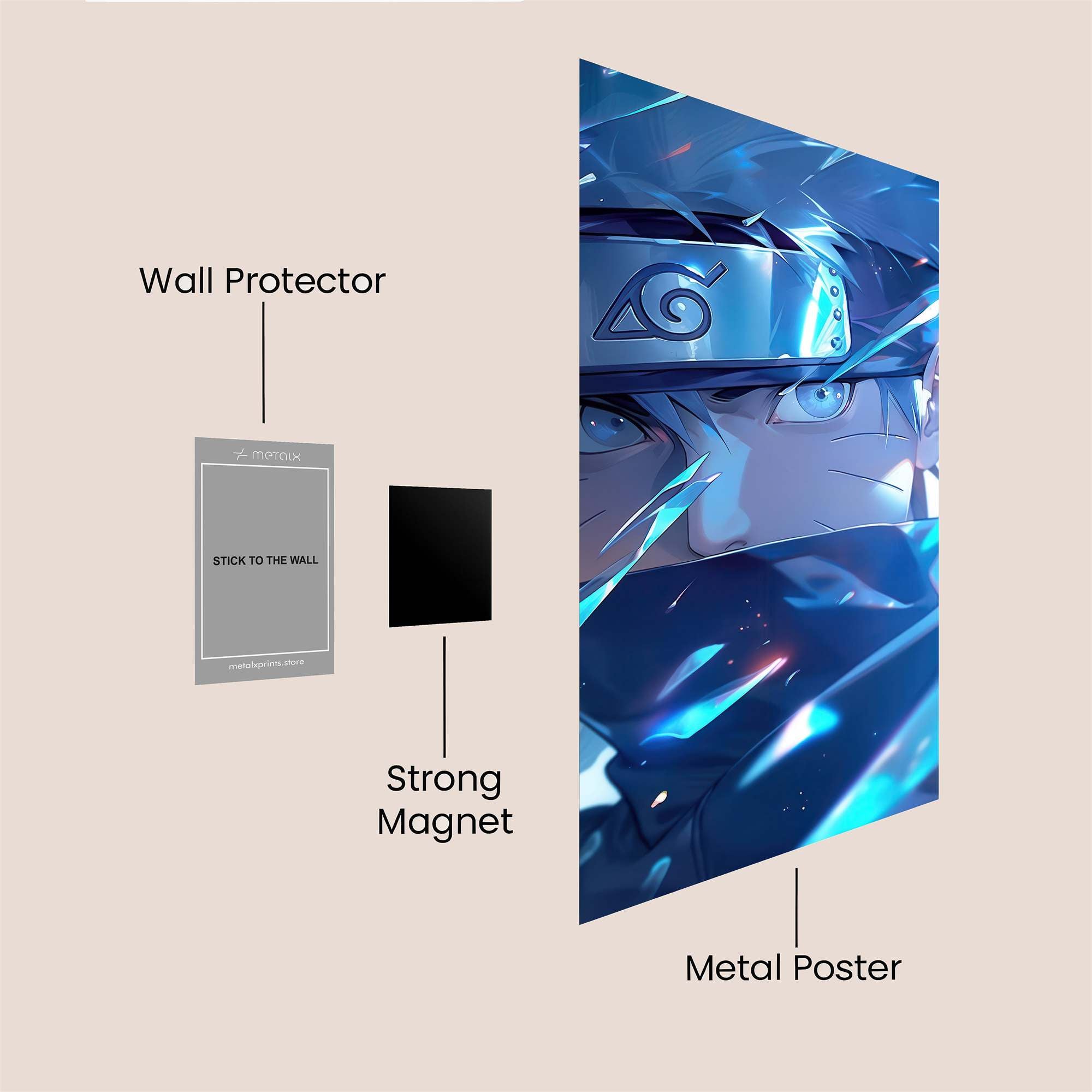 Naruto Brilliance Safe Wall Magnetic / M