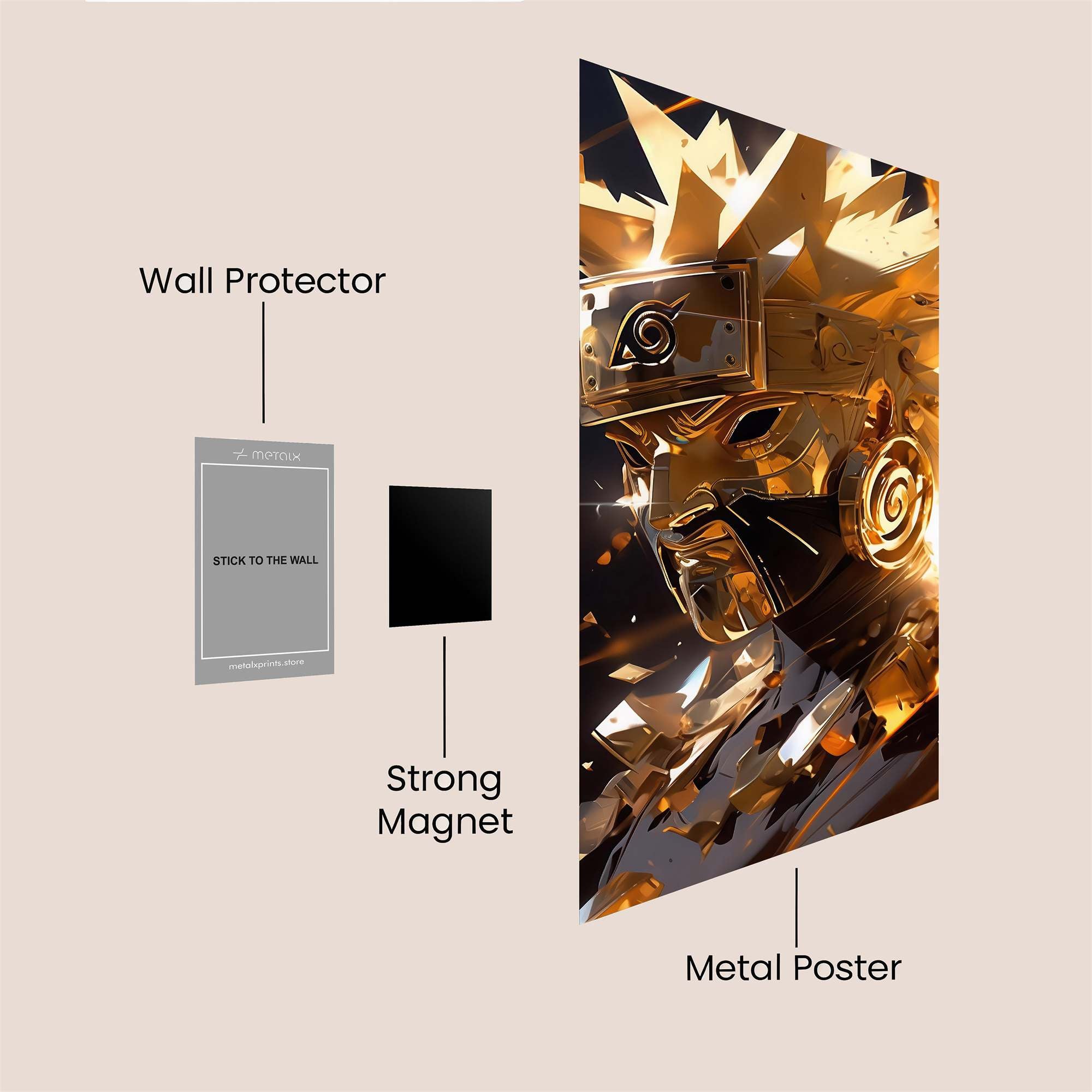 Naruto Luminous Safe Wall Magnetic / M