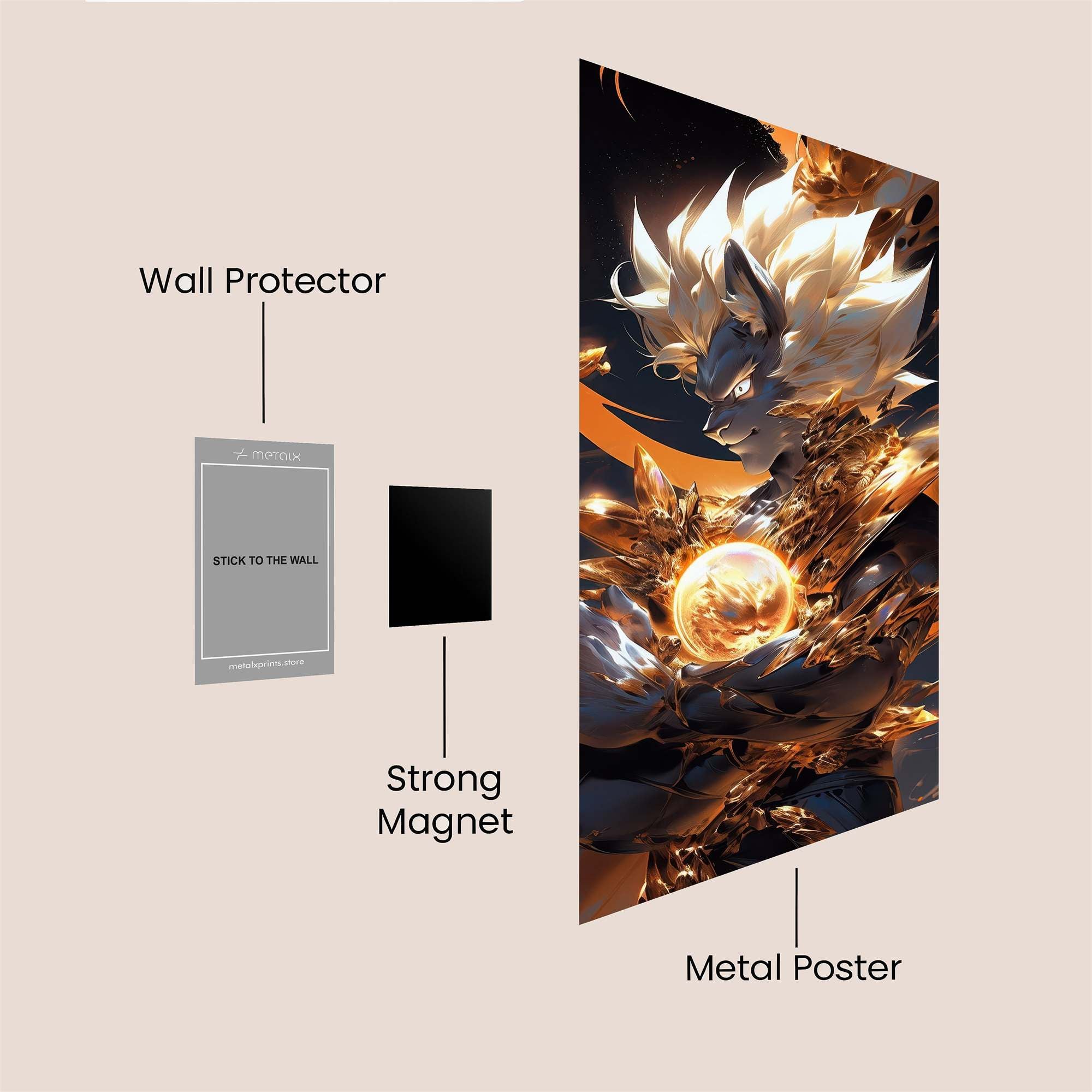 Arcane Blaze Safe Wall Magnetic / M