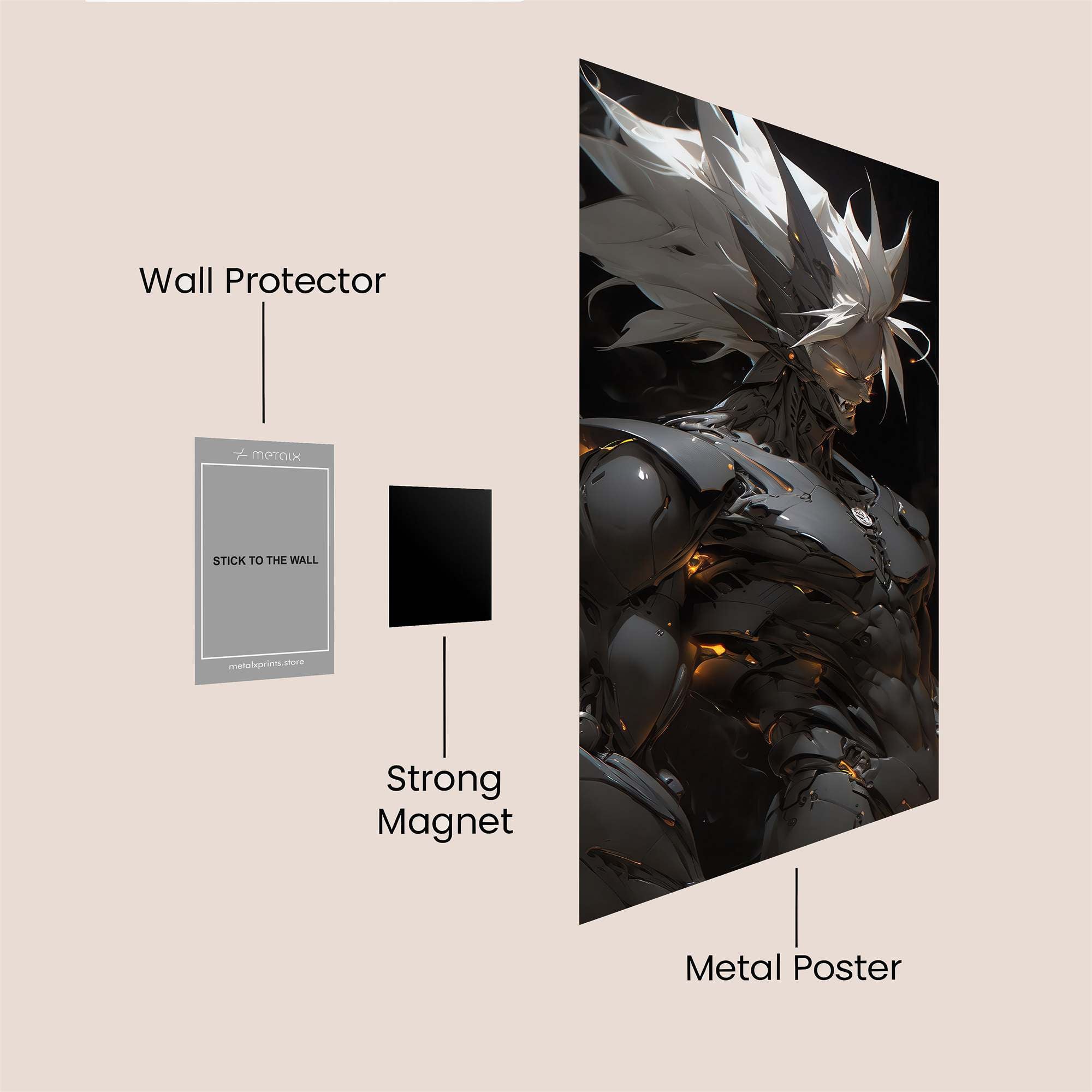 Robotic Fury Safe Wall Magnetic / M