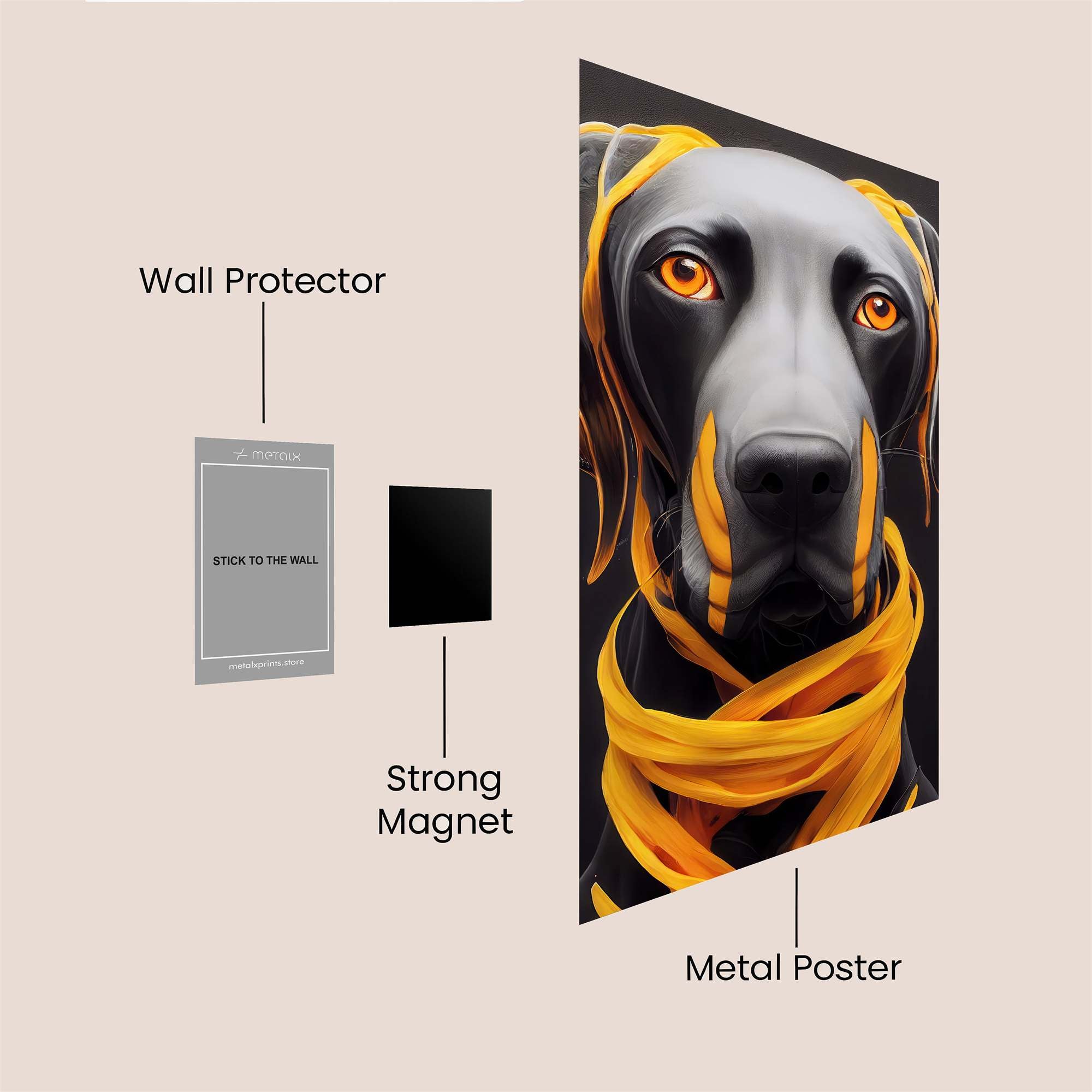 Canine Vibrancy Safe Wall Magnetic / M