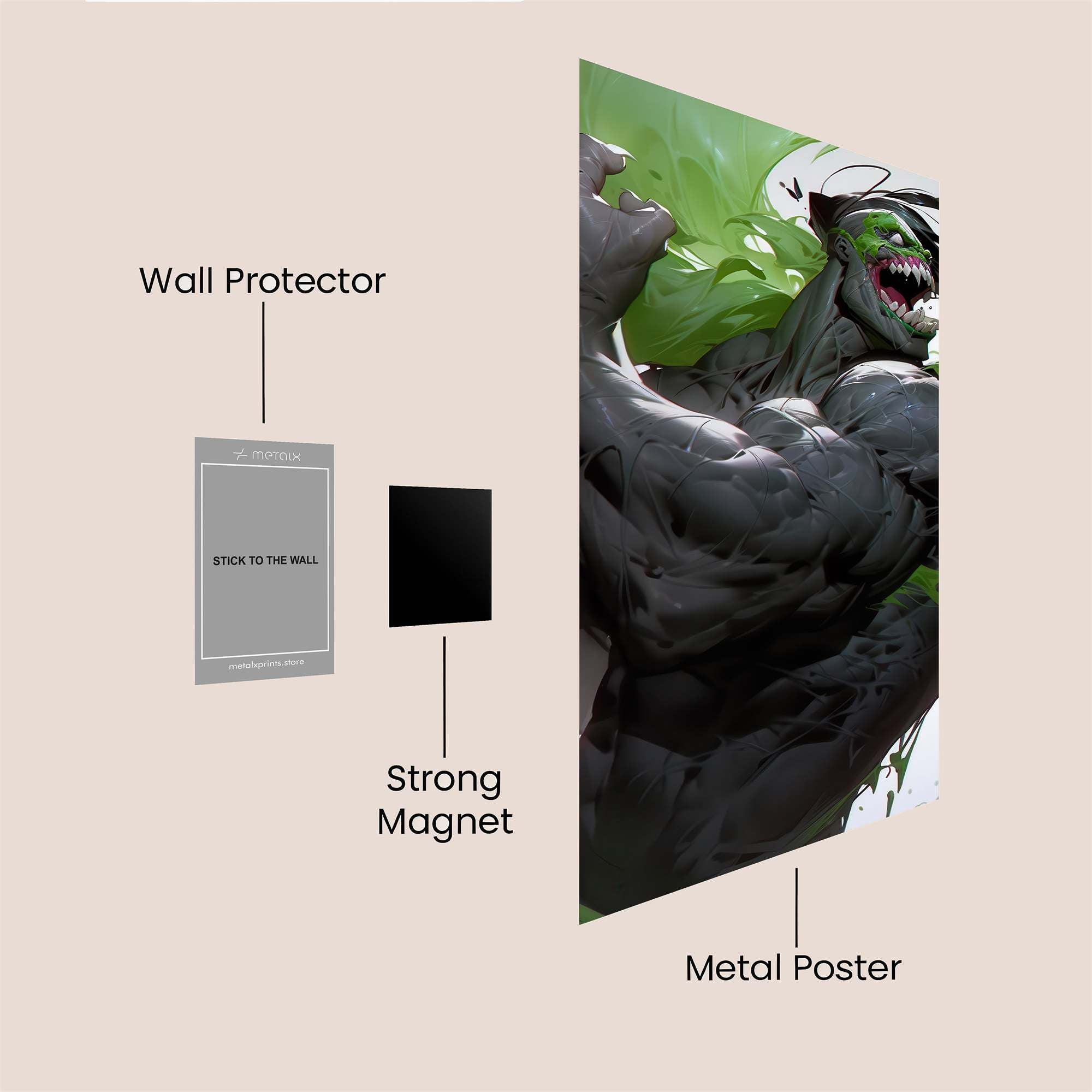 Hulk Fury Safe Wall Magnetic / M