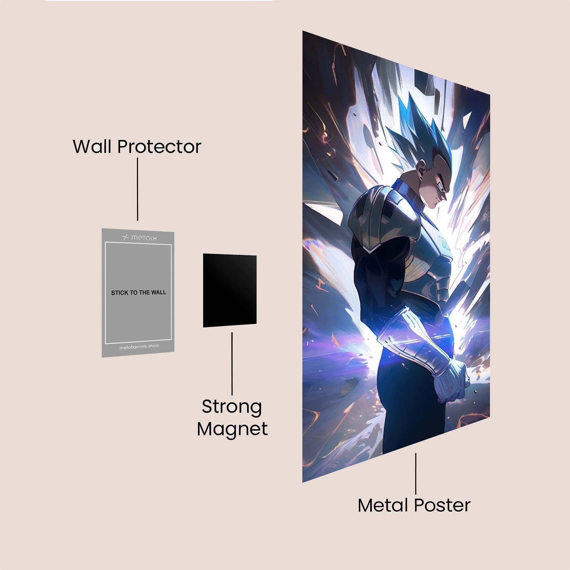 Vegeta Surge Safe Wall Magnetic / M