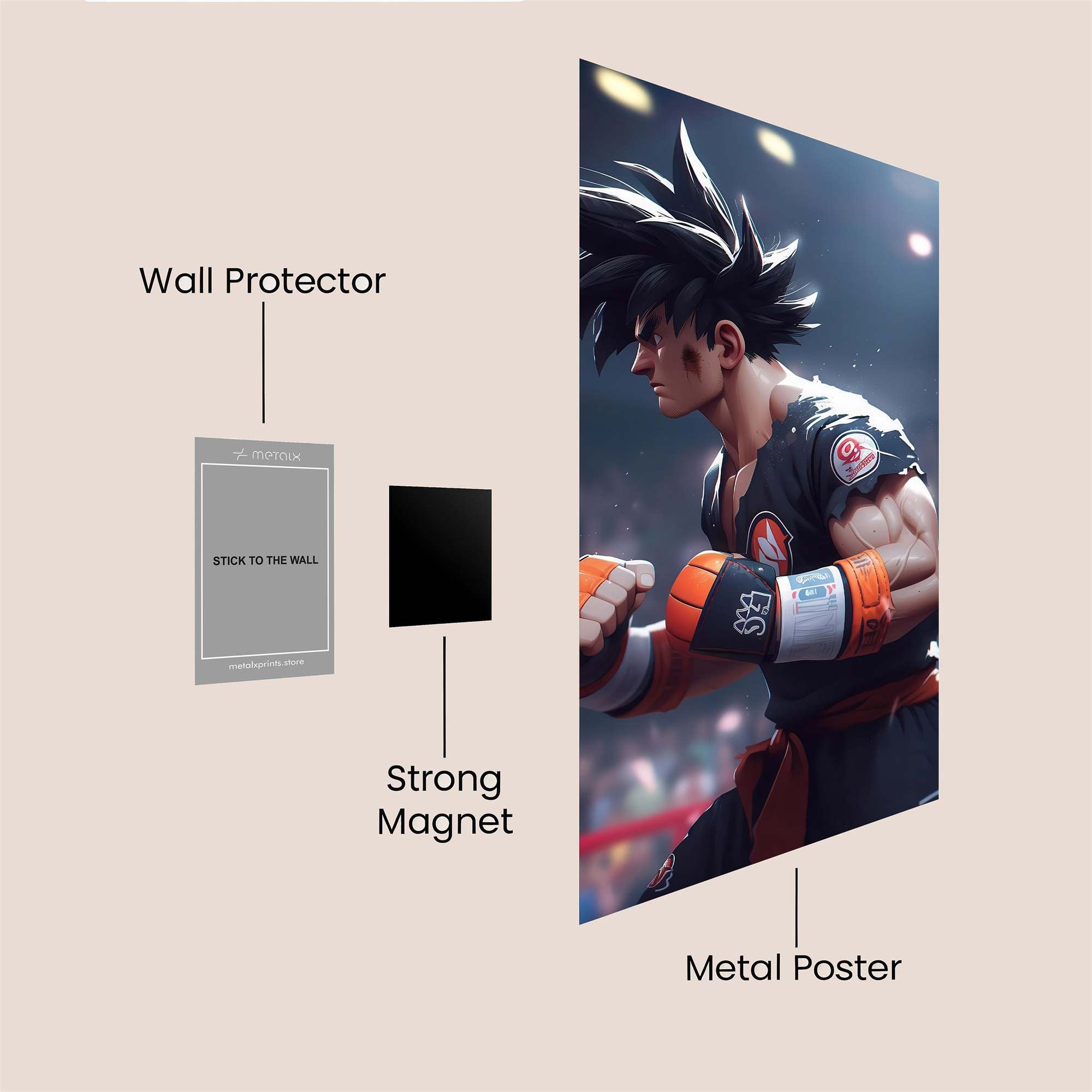Goku Ferocity Safe Wall Magnetic / M