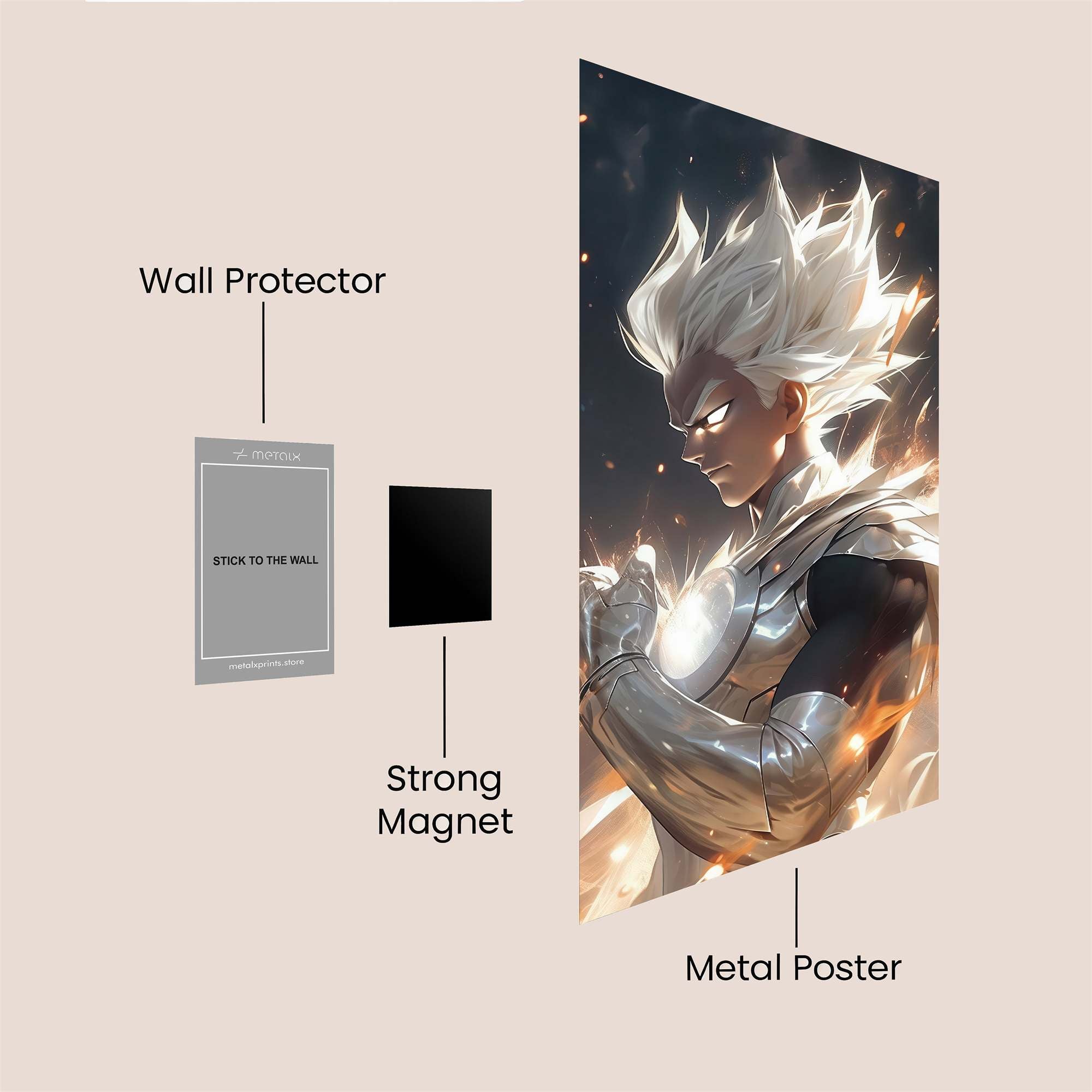 Heroic Blaze Safe Wall Magnetic / M