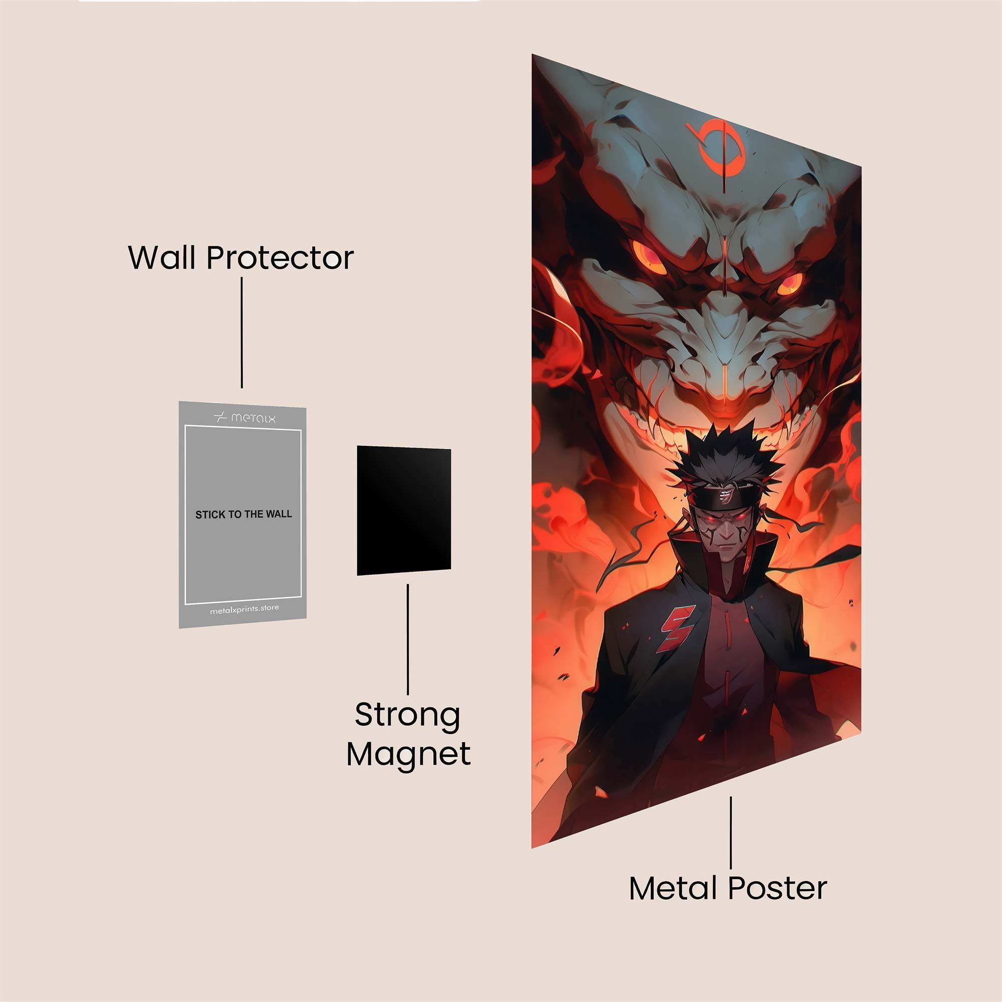 Ninja Inferno Safe Wall Magnetic / M