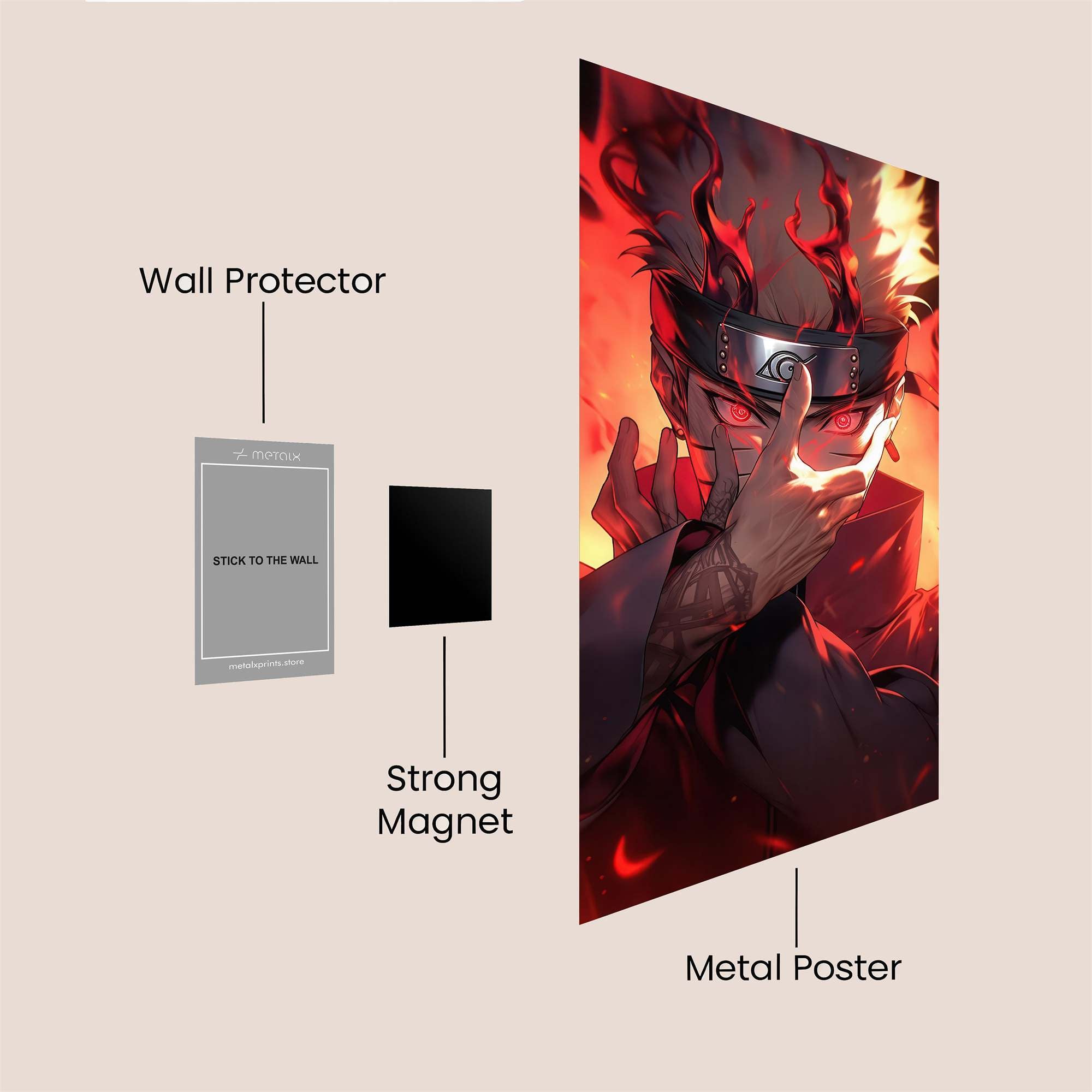 Naruto Inferno Safe Wall Magnetic / M