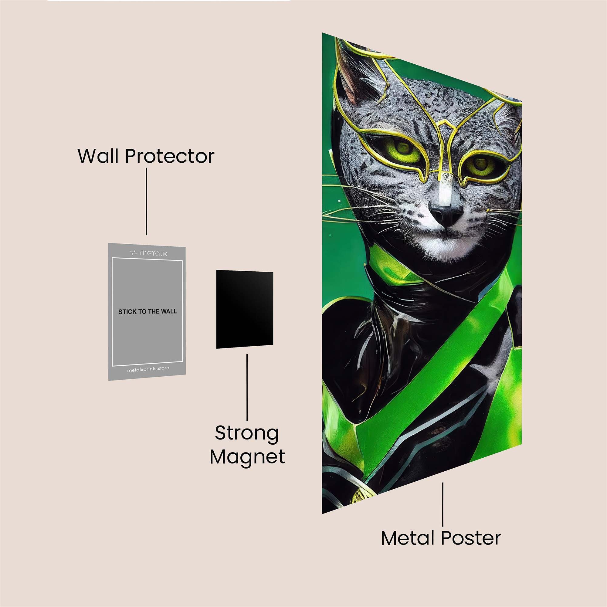 Feline Enigma Safe Wall Magnetic / M