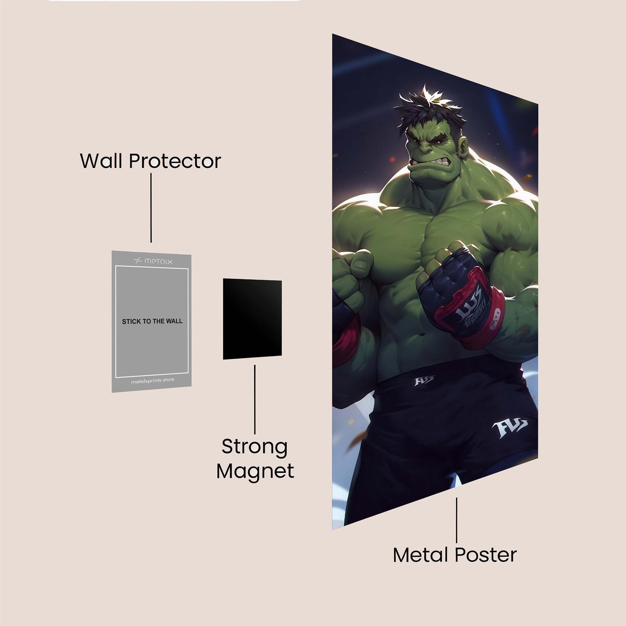 Hulk Unleashed Safe Wall Magnetic / M