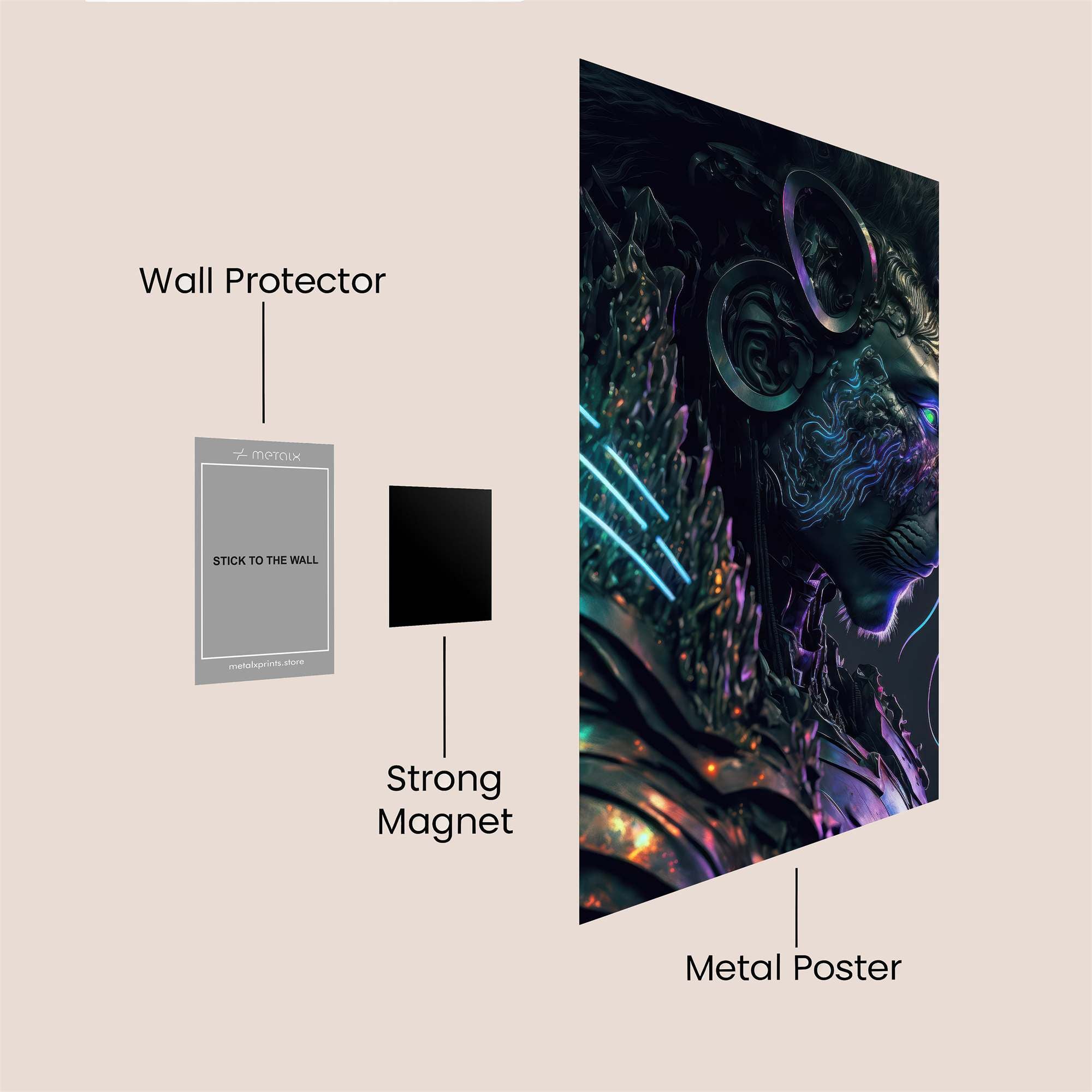 Lion's Luminosity Safe Wall Magnetic / M