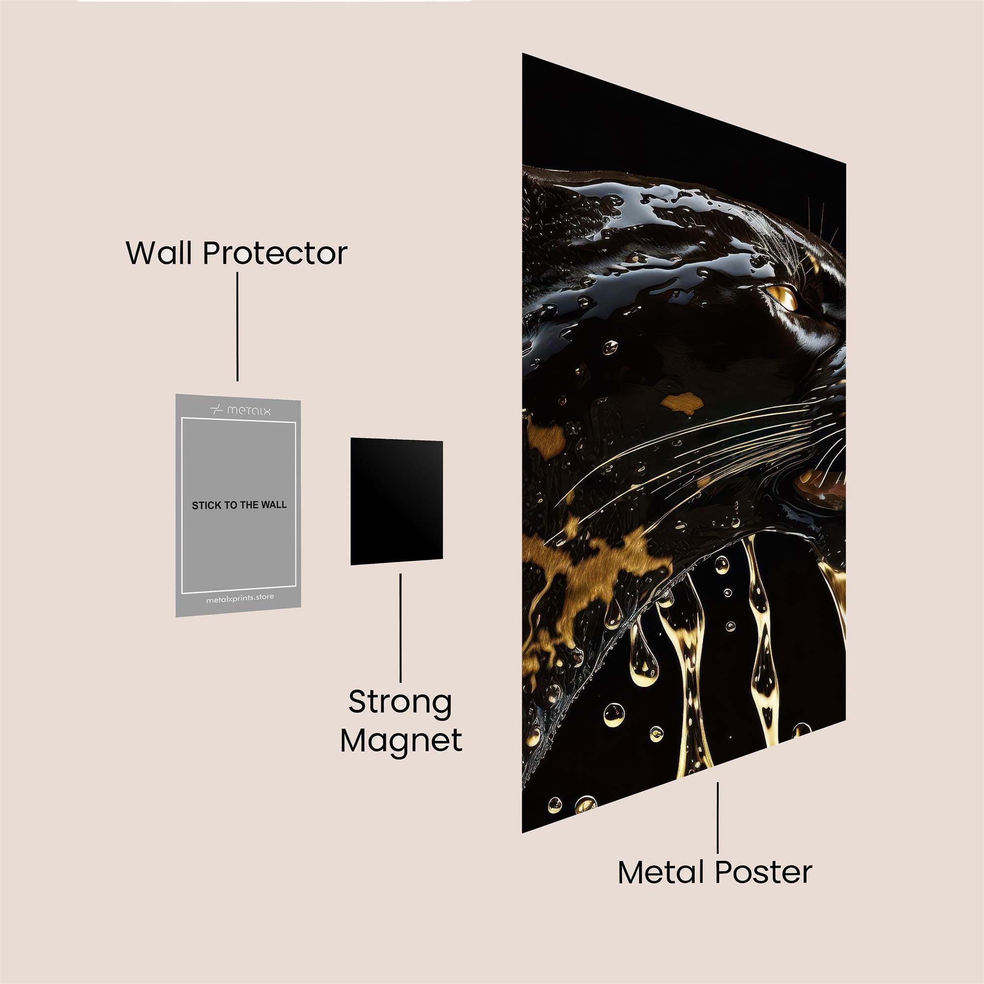 Golden Majesty Safe Wall Magnetic / M