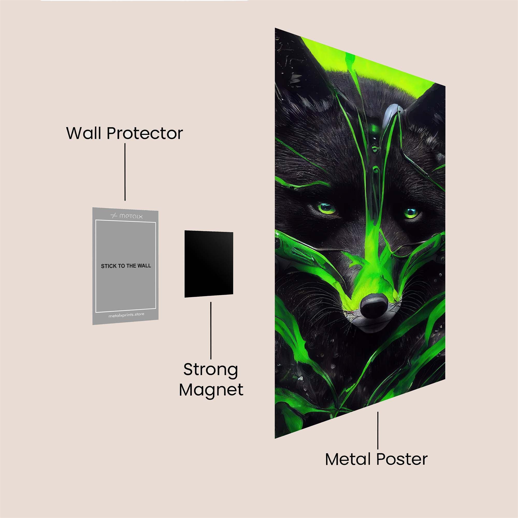 Neon Vigil Safe Wall Magnetic / M