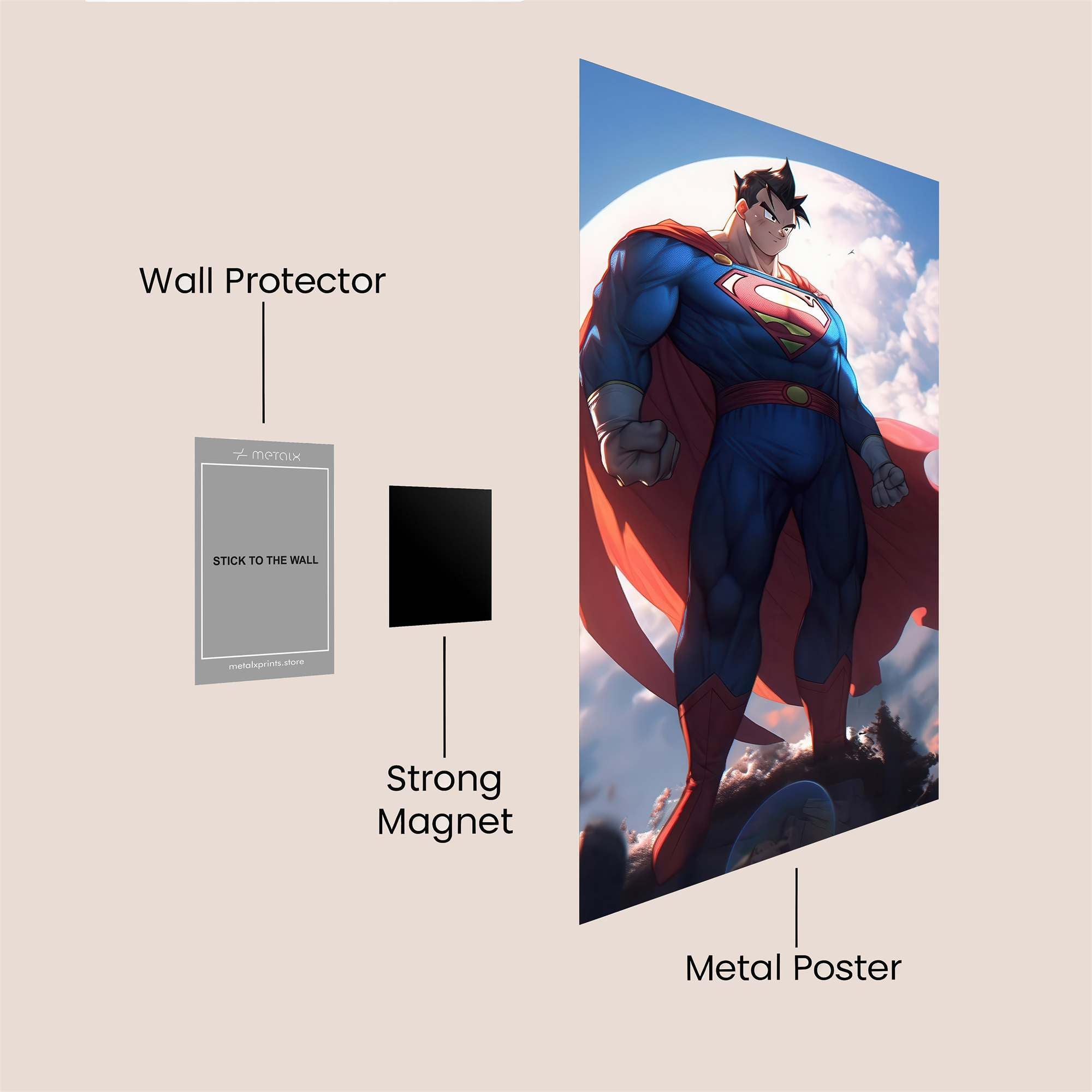 Superman Ascension Safe Wall Magnetic / M