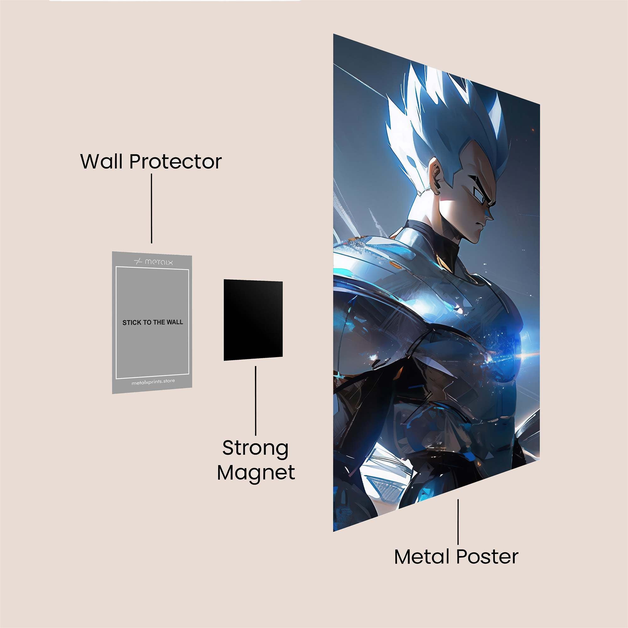 Vegeta Resilience Safe Wall Magnetic / M